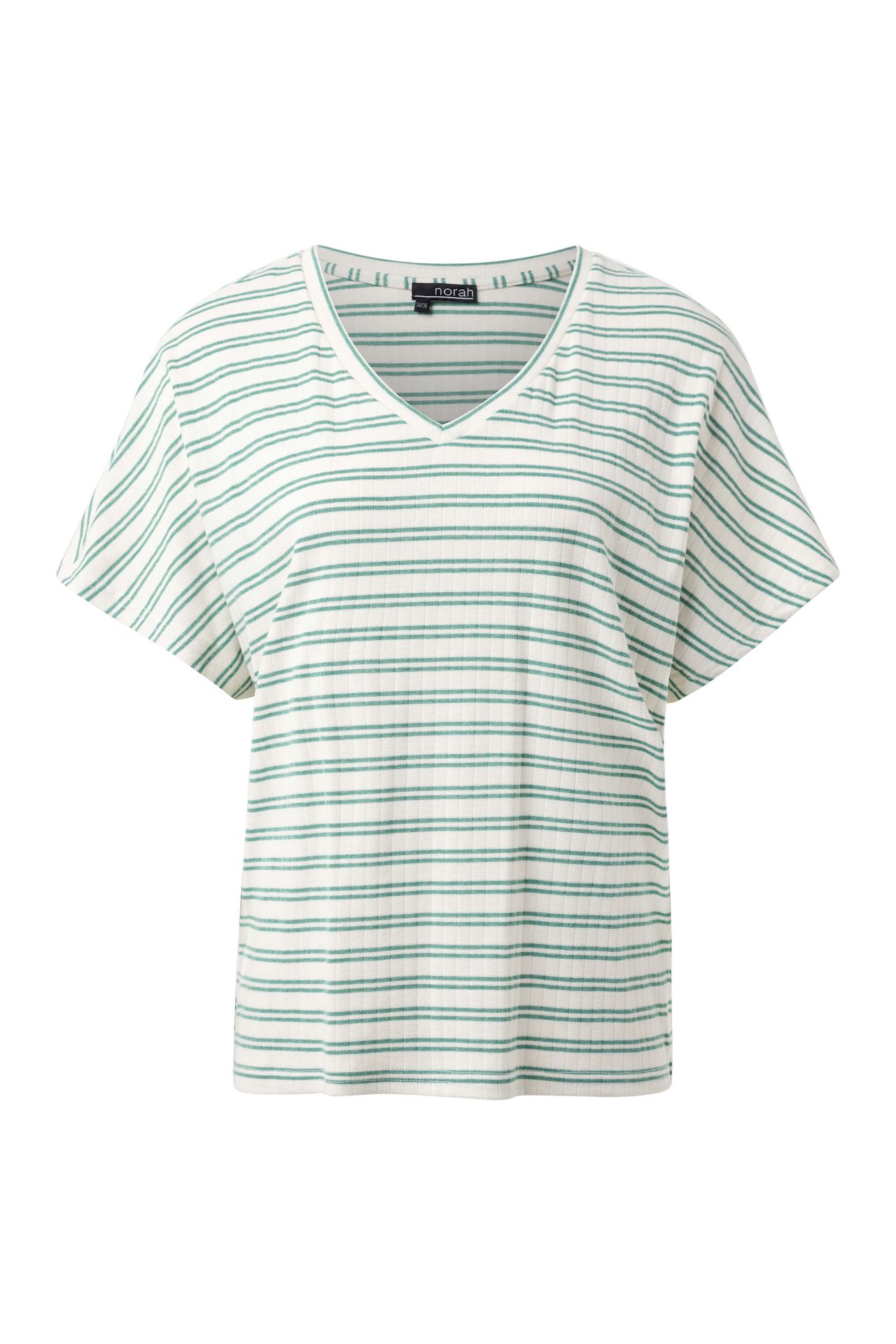 Norah Gestreept shirt ecru/grey 217189-180-34-36