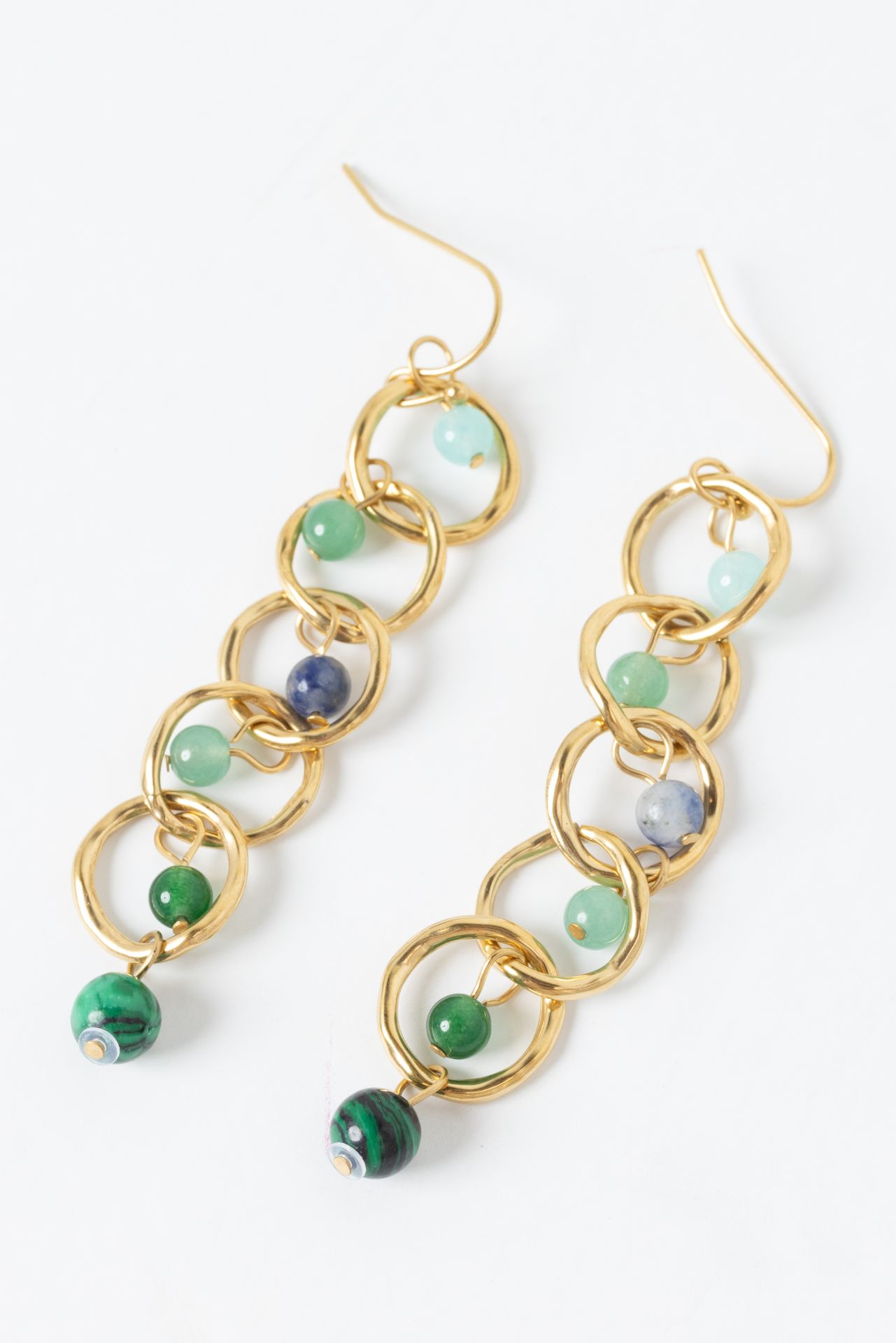 Norah Goudkleurige oorbellen met kralen gold 217209-199