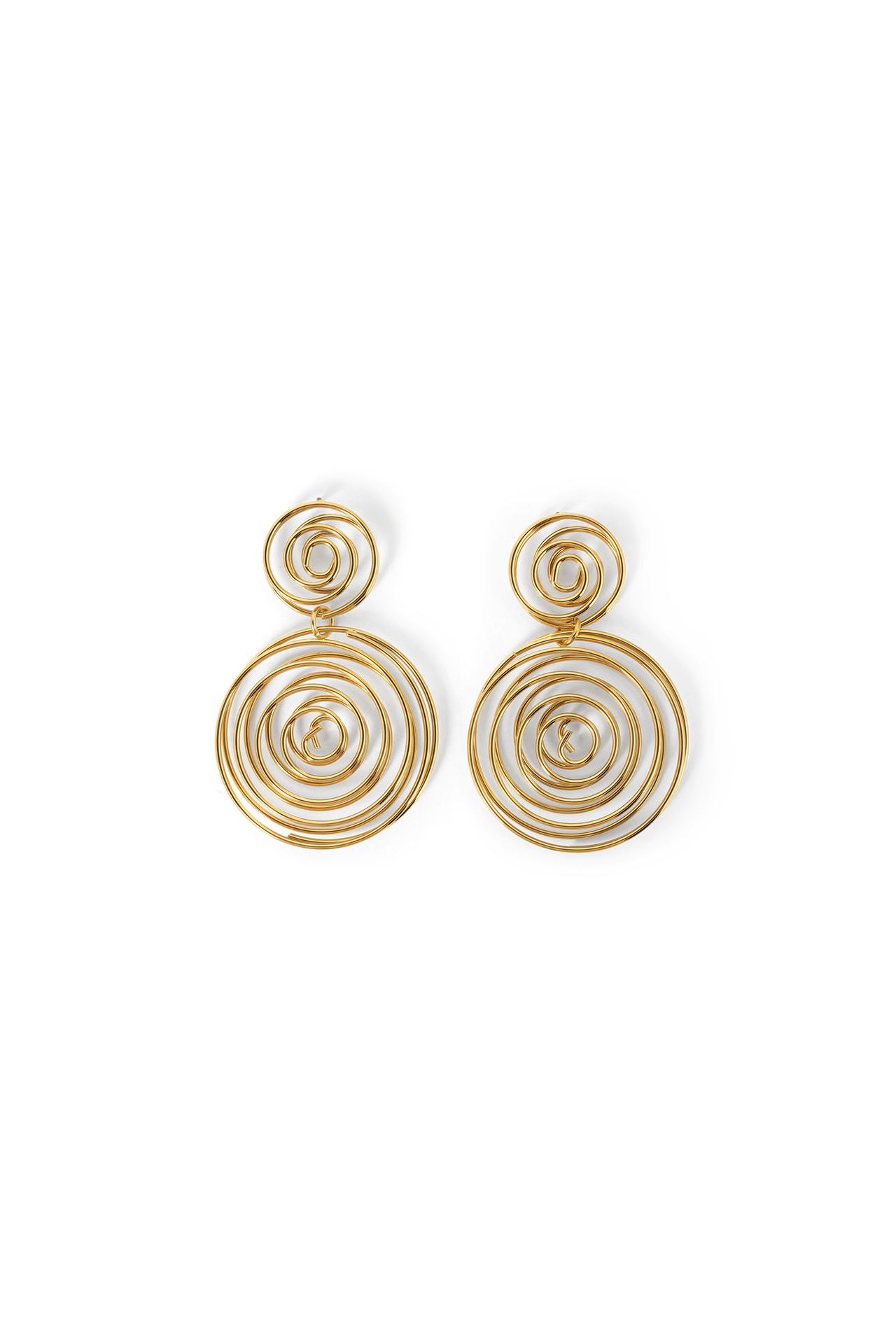 Norah Goudkleurige oorbellen spiraal  gold 217224-199