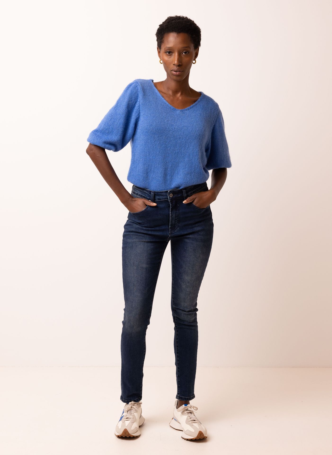 Norah Sara jeans | Slim | Donkerblauw  dark denim 217255-480-36