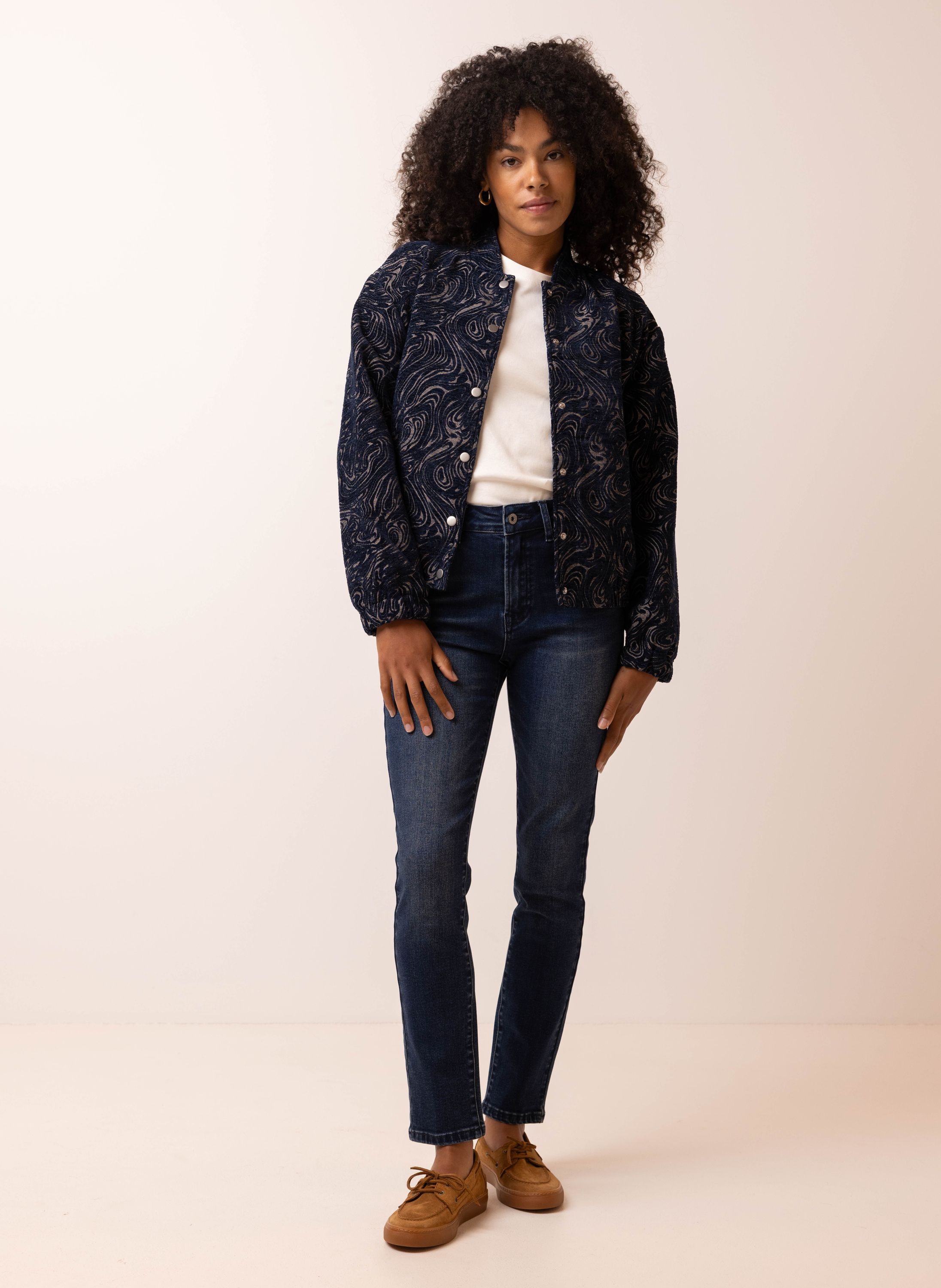 Norah Sara jeans | Slim | Donkerblauw  dark denim 217255-480-34