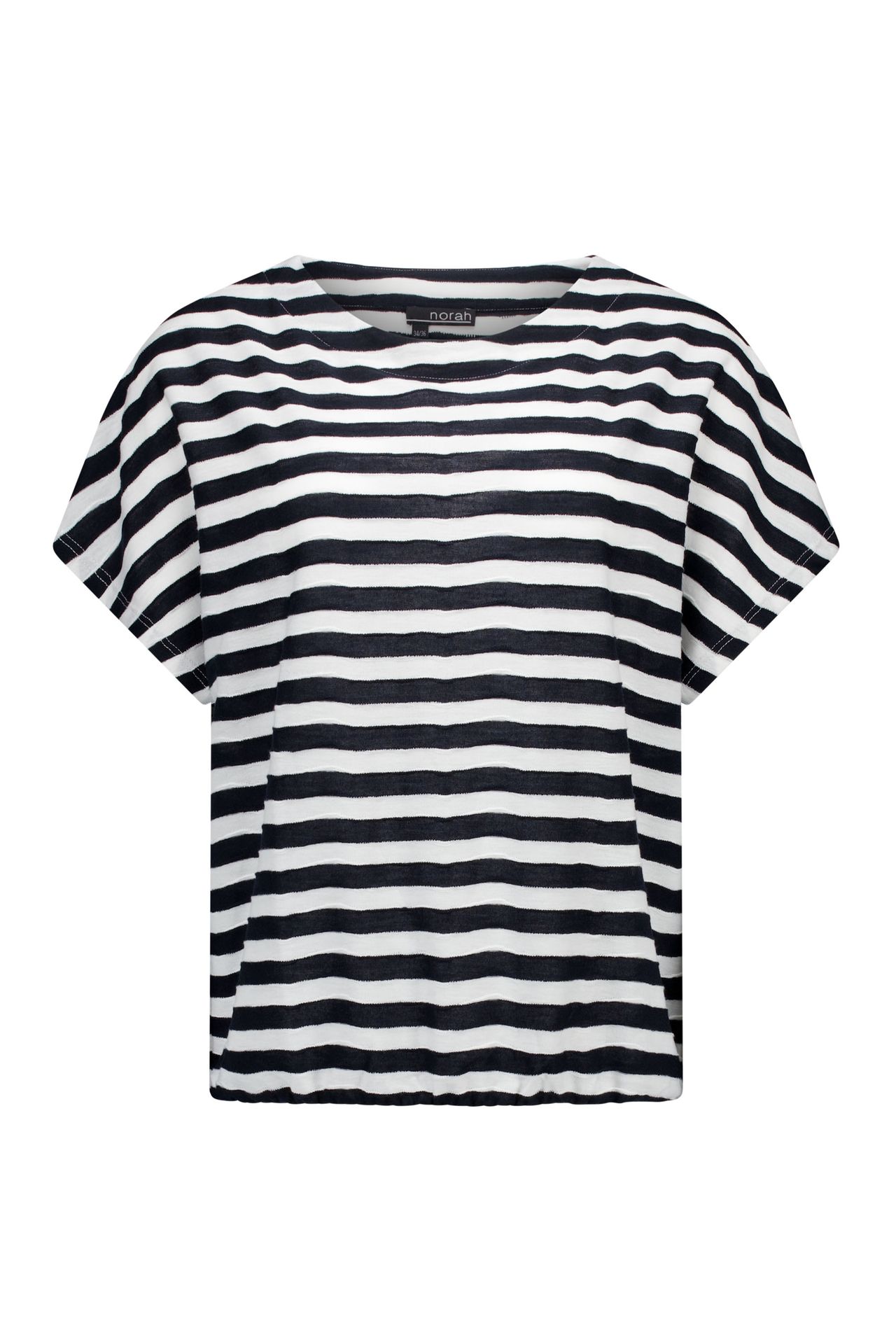 Norah Gestreept shirt zwart black/white 217284-031-34-36