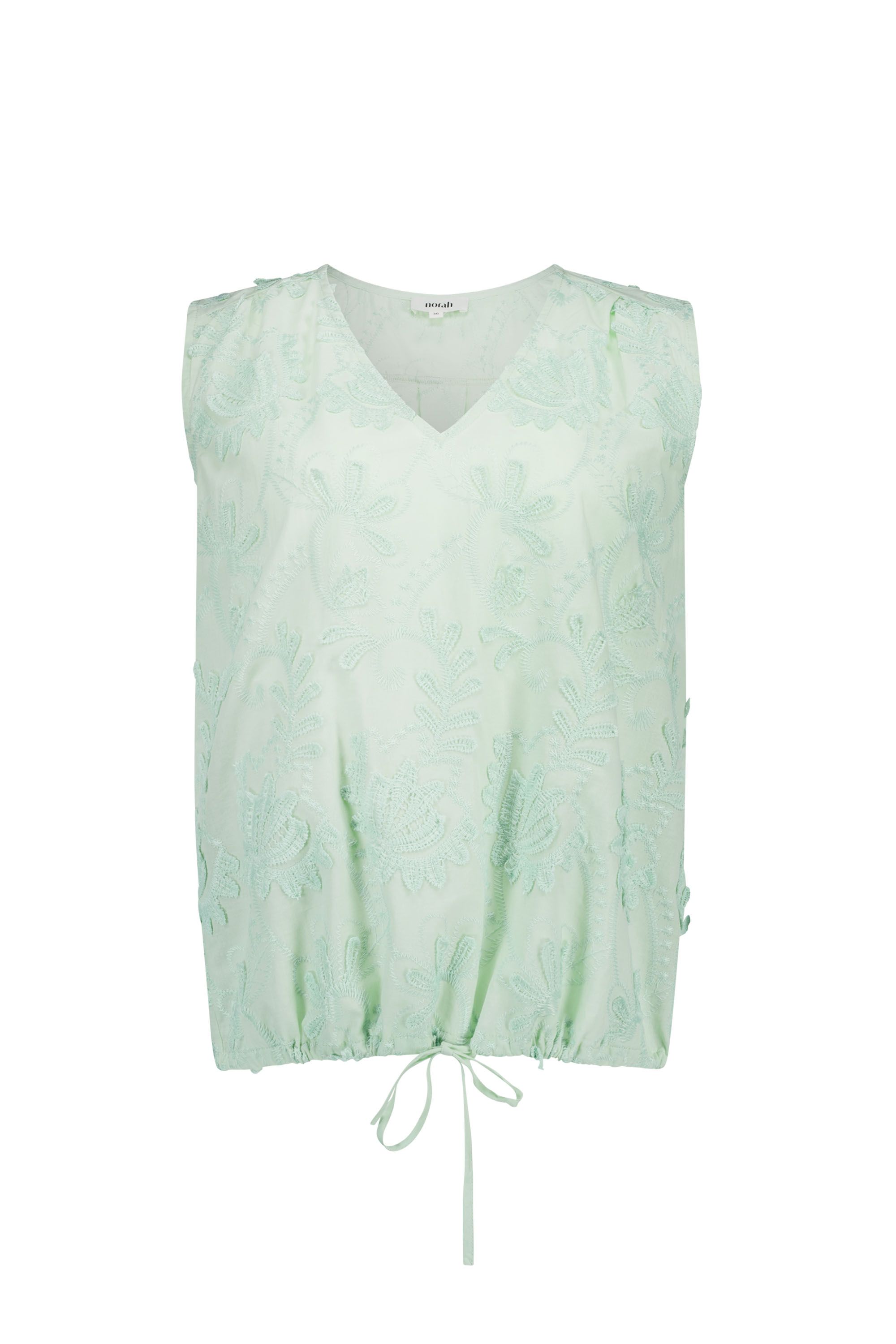 Norah Groene top met borduursels pastel green 217292-512