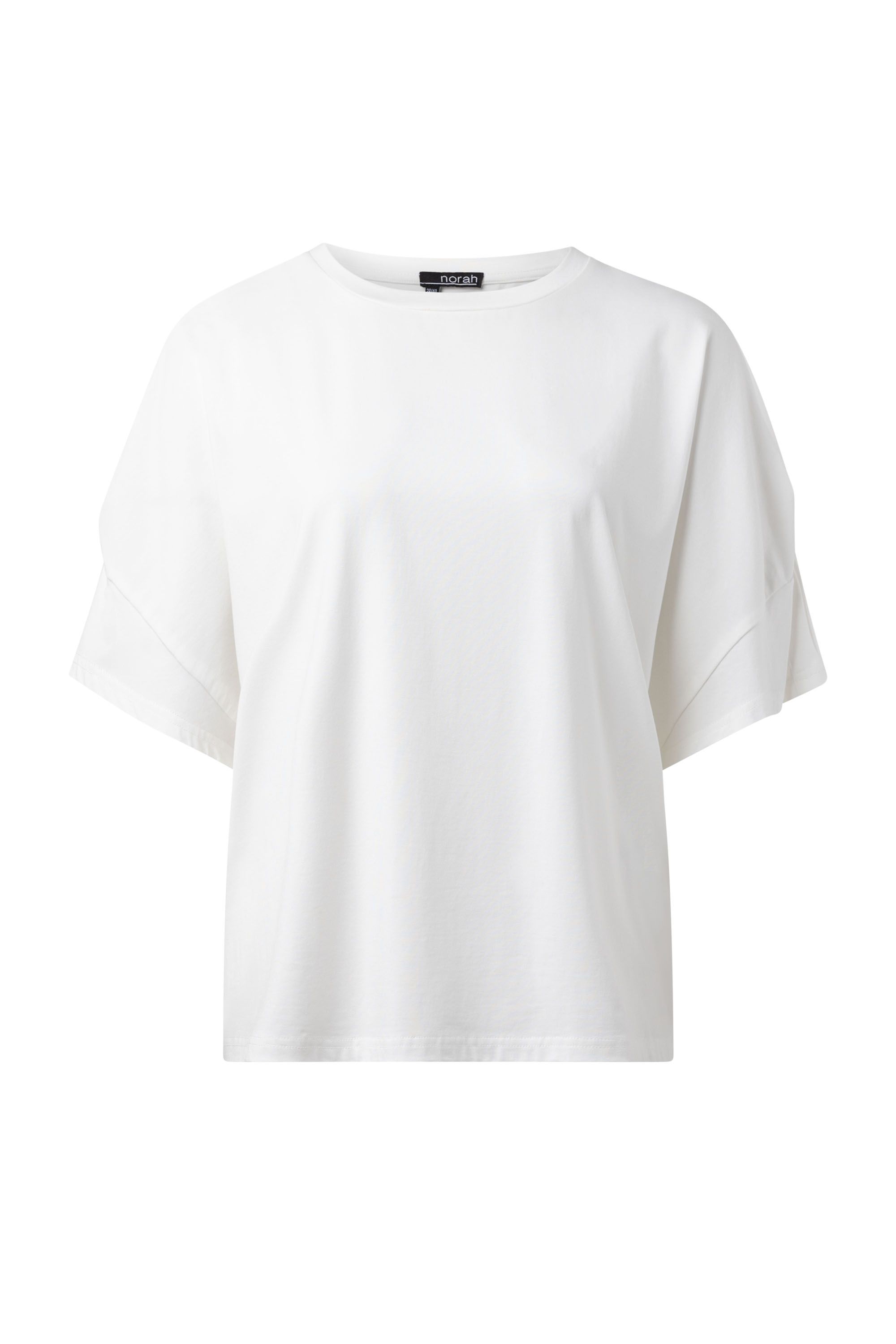 Norah Off-white shirt met plooidetail off-white 217312-101-38-40