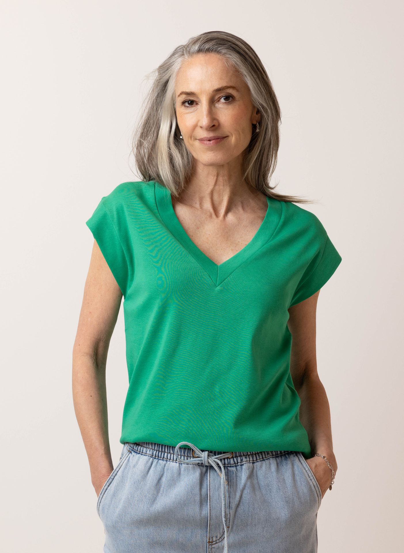 Norah  Vicky shirt groen apple green 217350-505-40