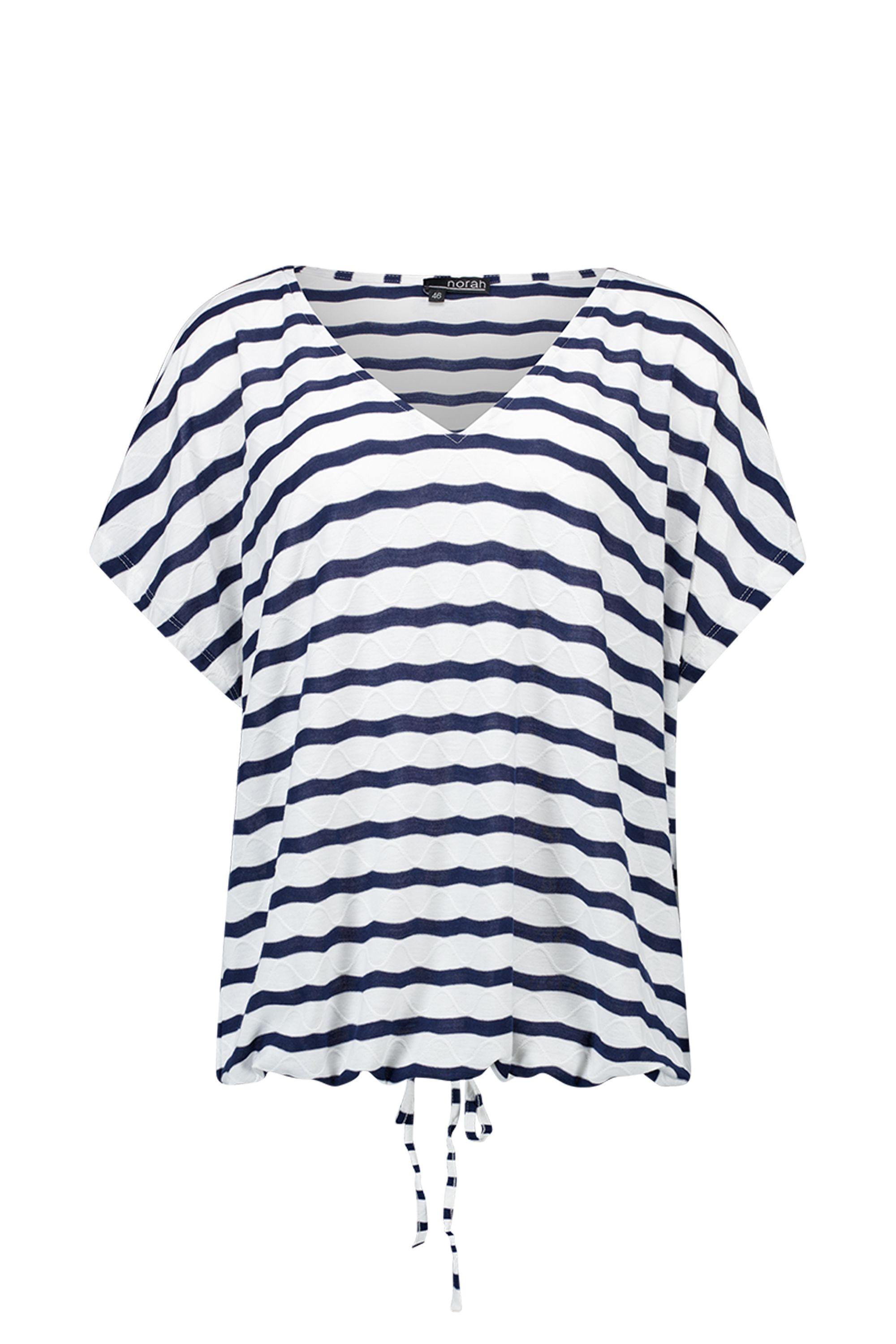 Norah Blauw/wit gestreept shirt  white/blue 217354-135-36