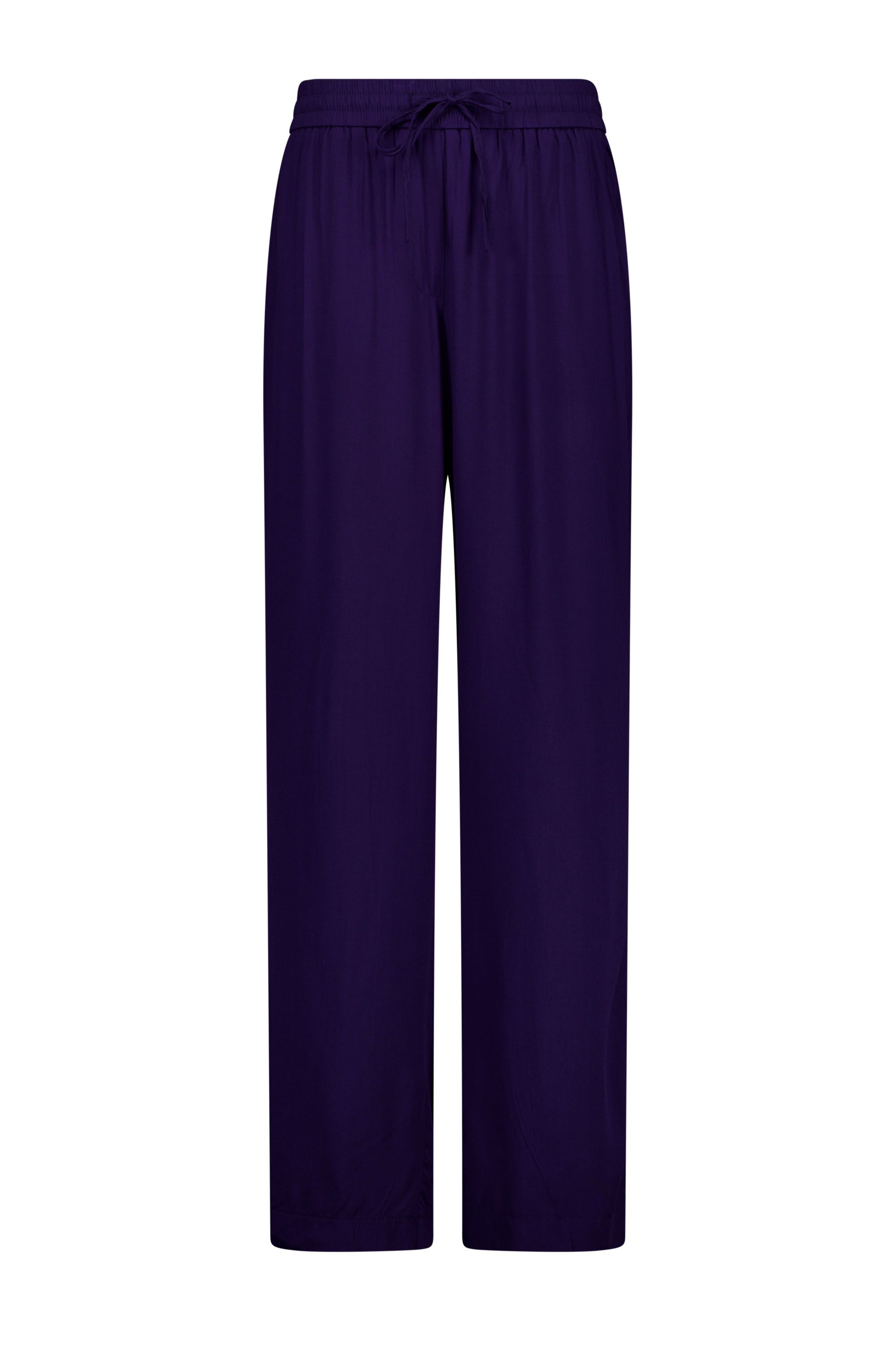 Norah Wide fit broek | Donkerblauw navy 217363-492