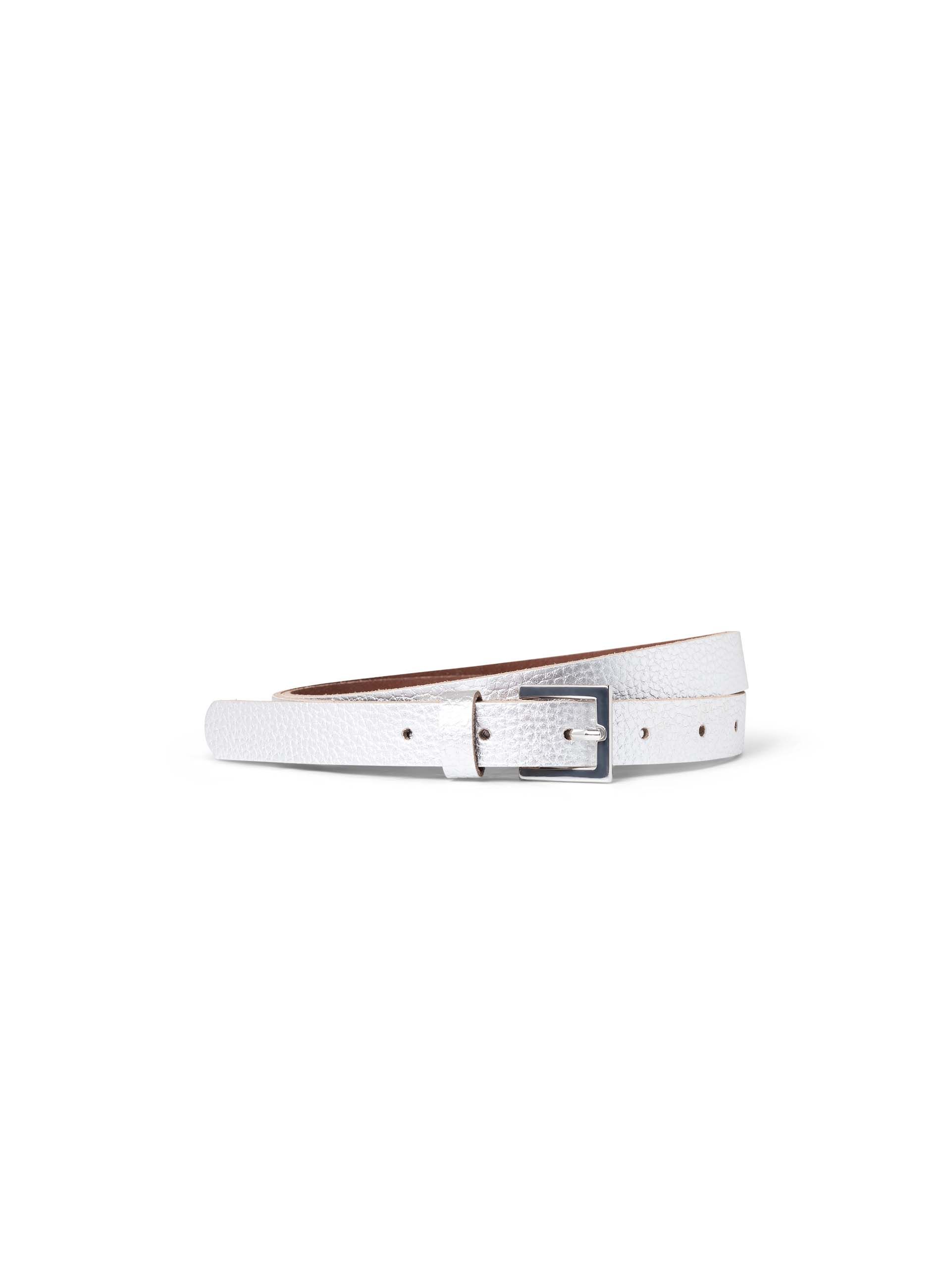 Norah Zilverkleurige riem met structuur silver 217381-099-S