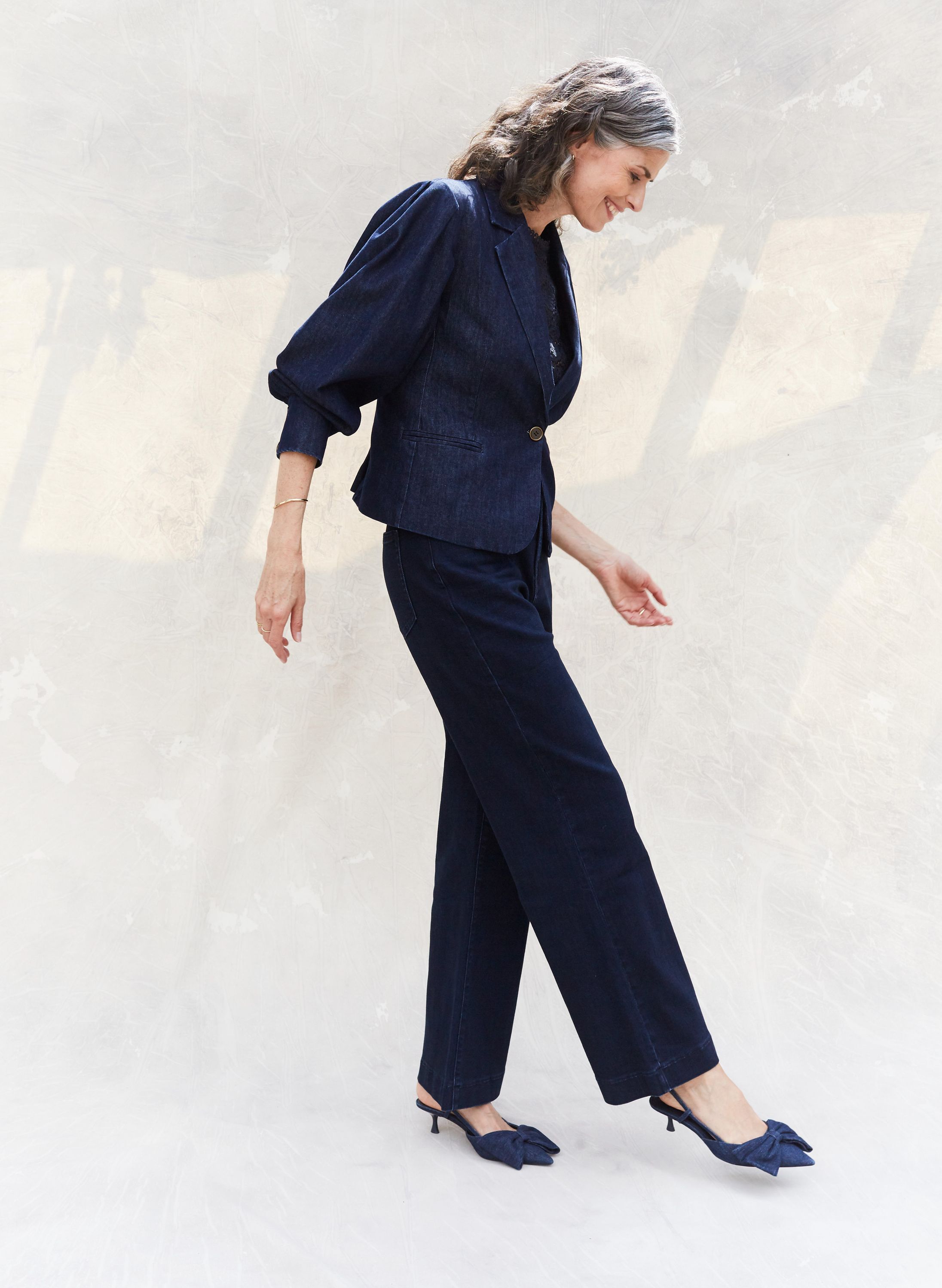 Norah Donkere denim blazer dark denim 217386-480-36