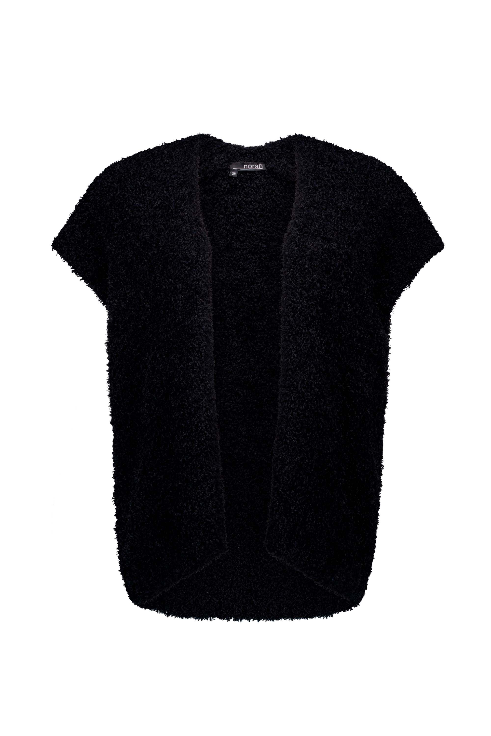 Norah Zwart gebreid vest black 217388-001-42