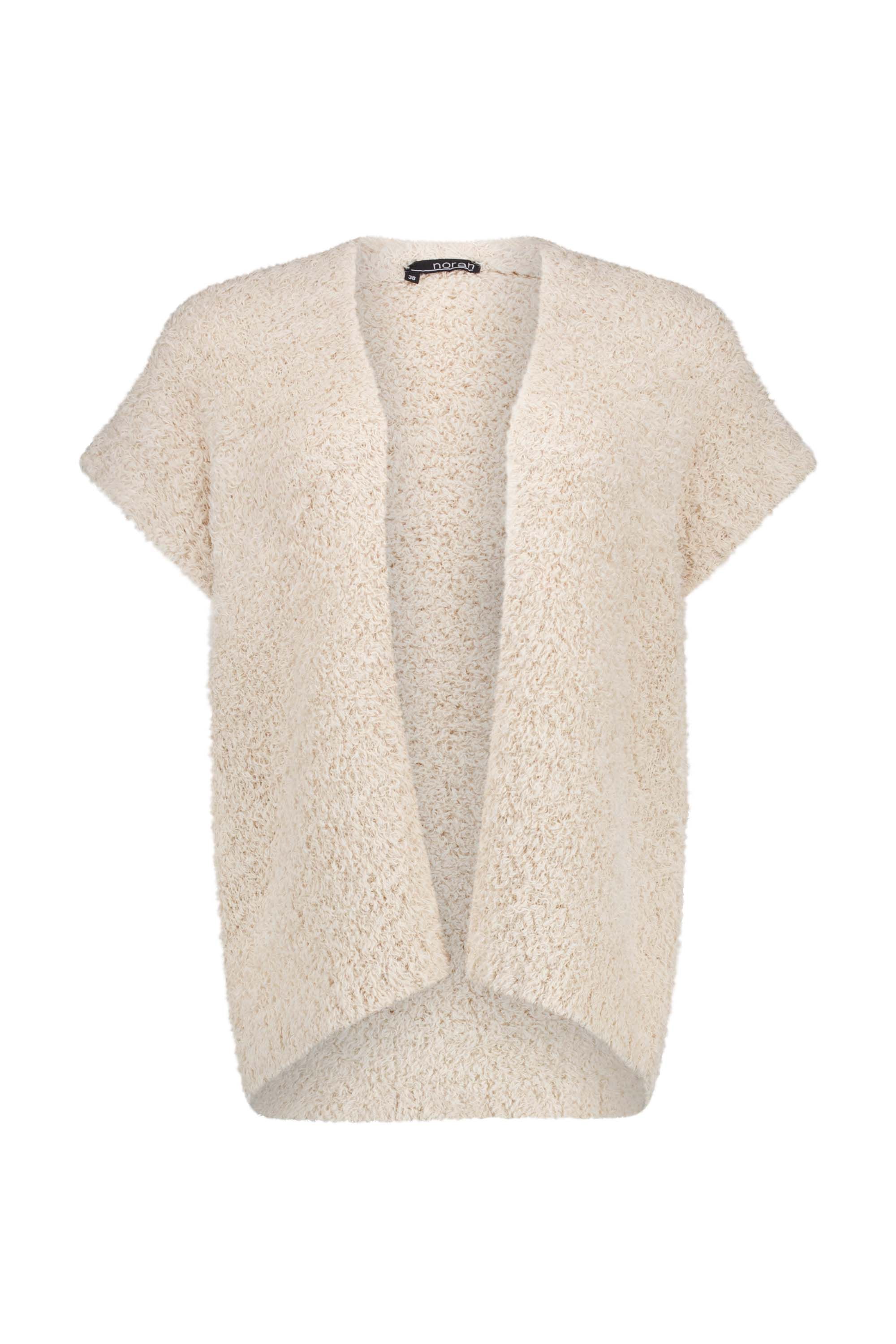 Norah Zandkleurig gebreid gilet sand 217388-110-36