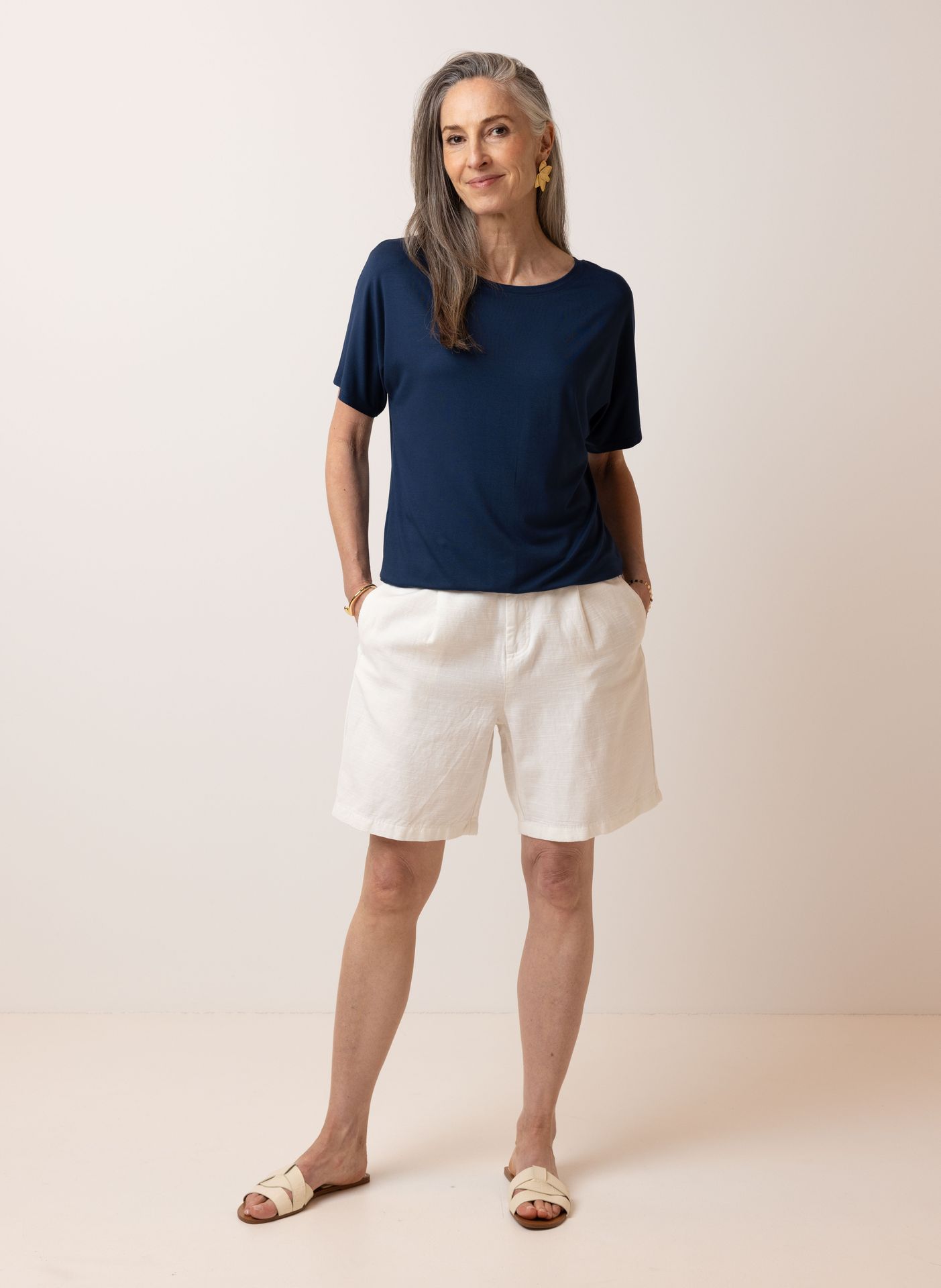 Donkerblauw shirt