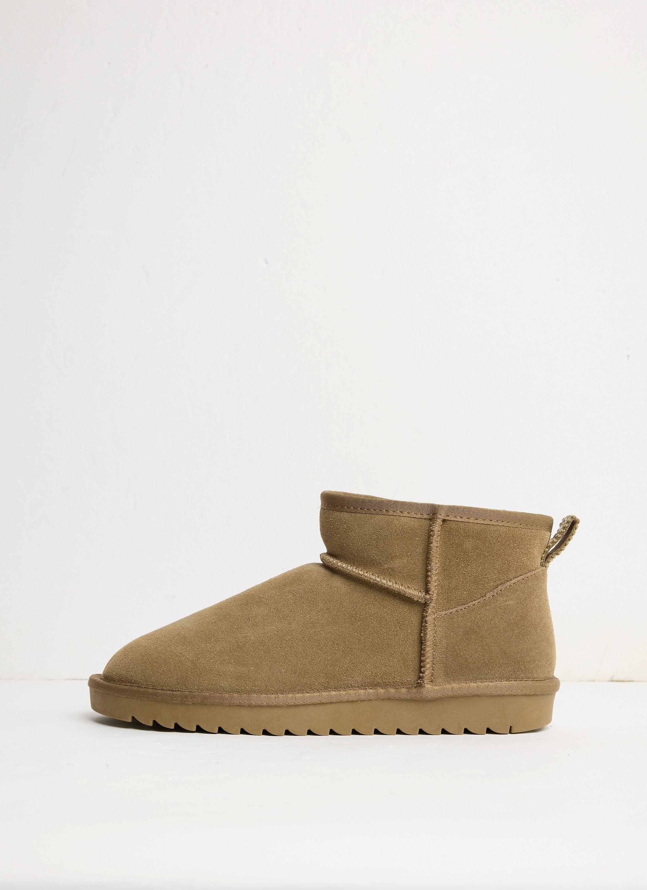 Norah Suède khaki laars met zachte voering khaki 217415-083