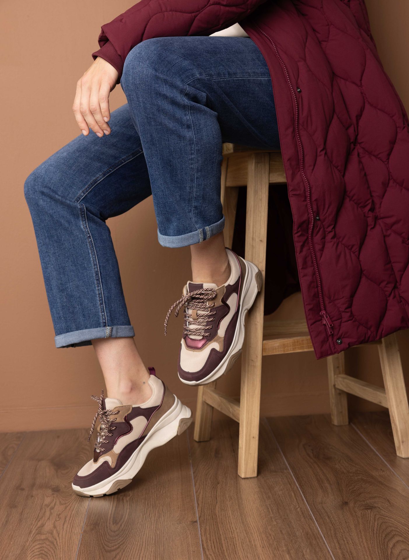 Norah Bordeaux sneaker bordeaux multicolor 217420-695-42