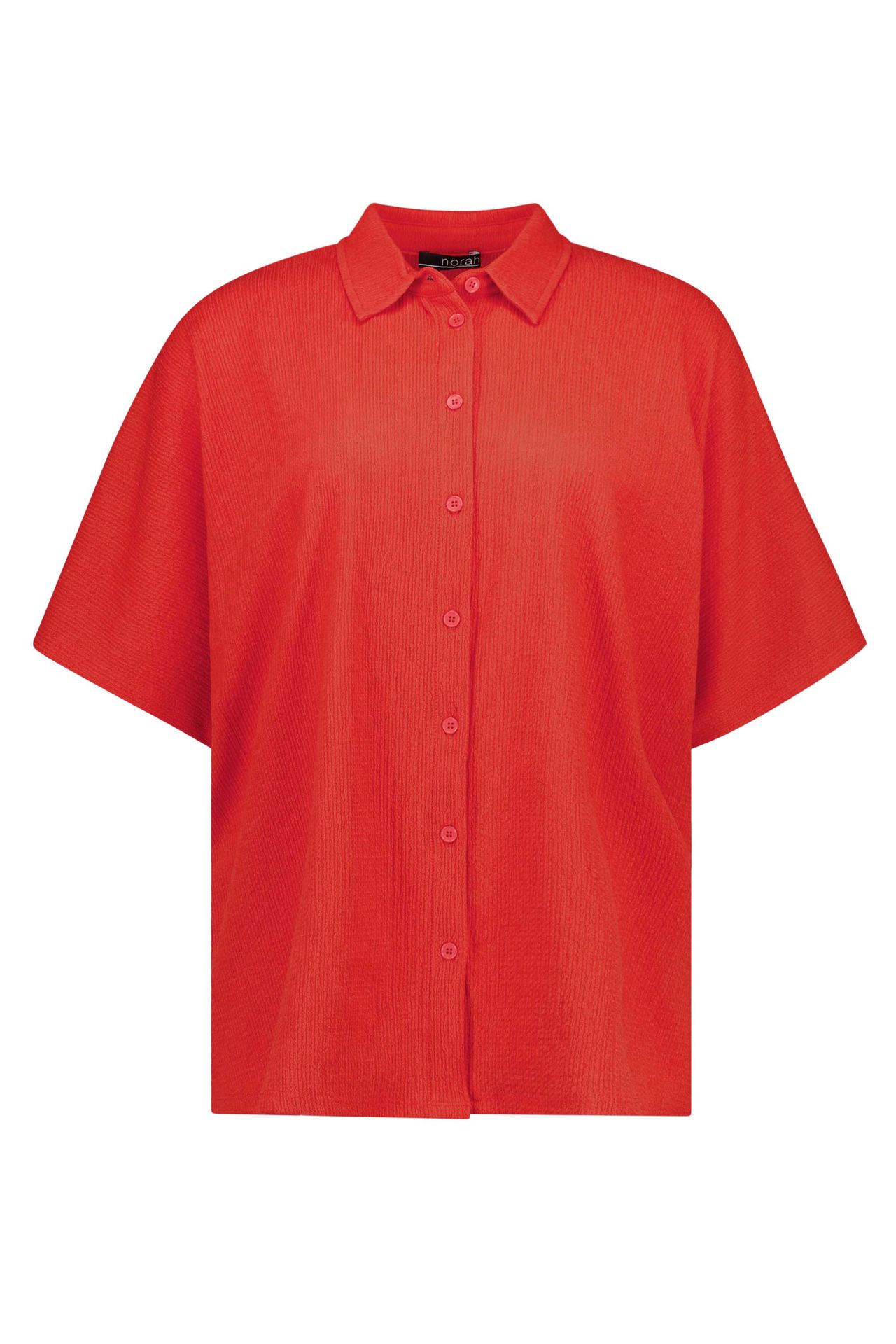 Norah Rode blouse met klassieke kraag red 217432-600-42-44