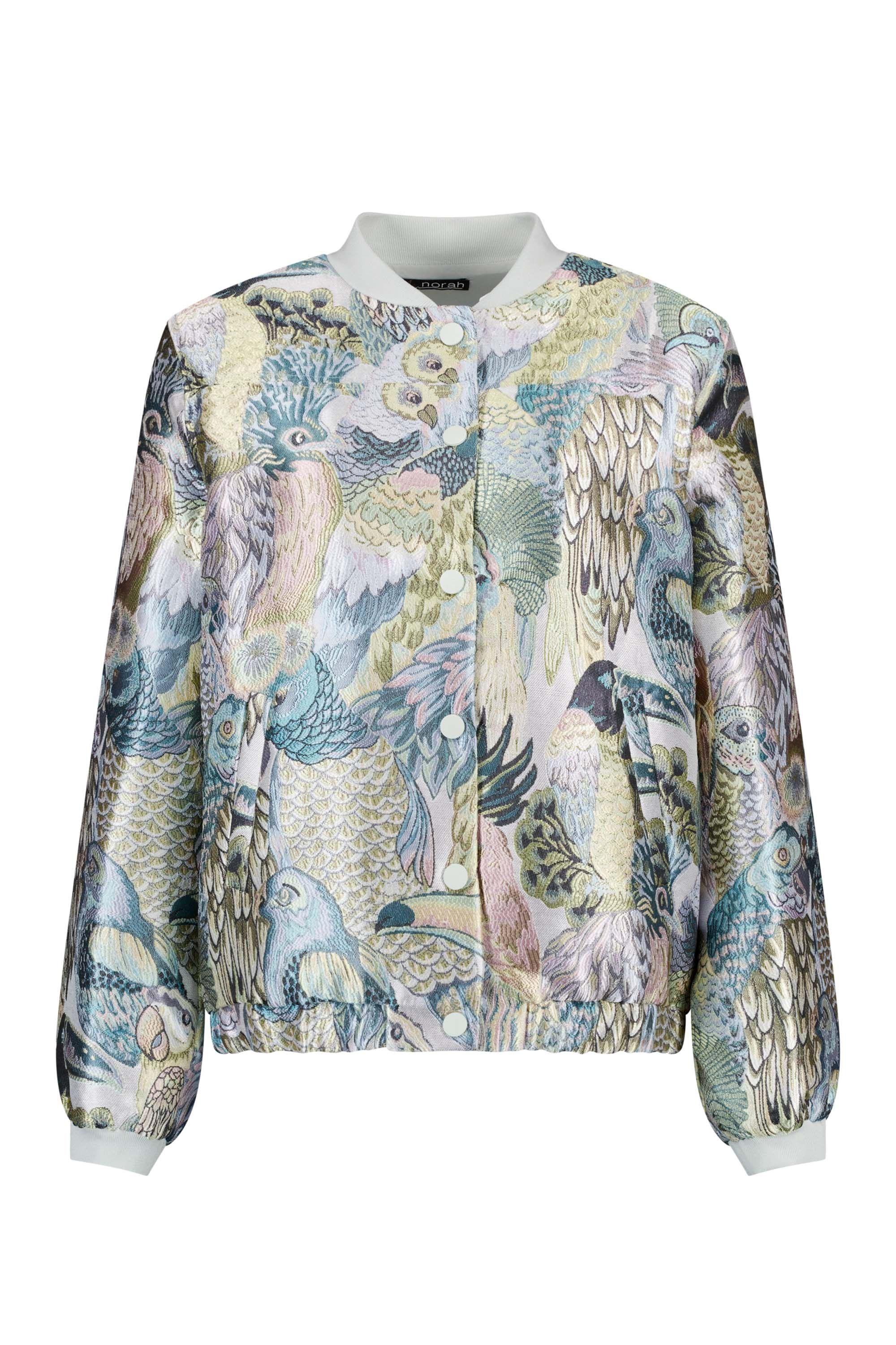 Norah Bomberjas met vogelprint blue multicolor 217443-420-38-40