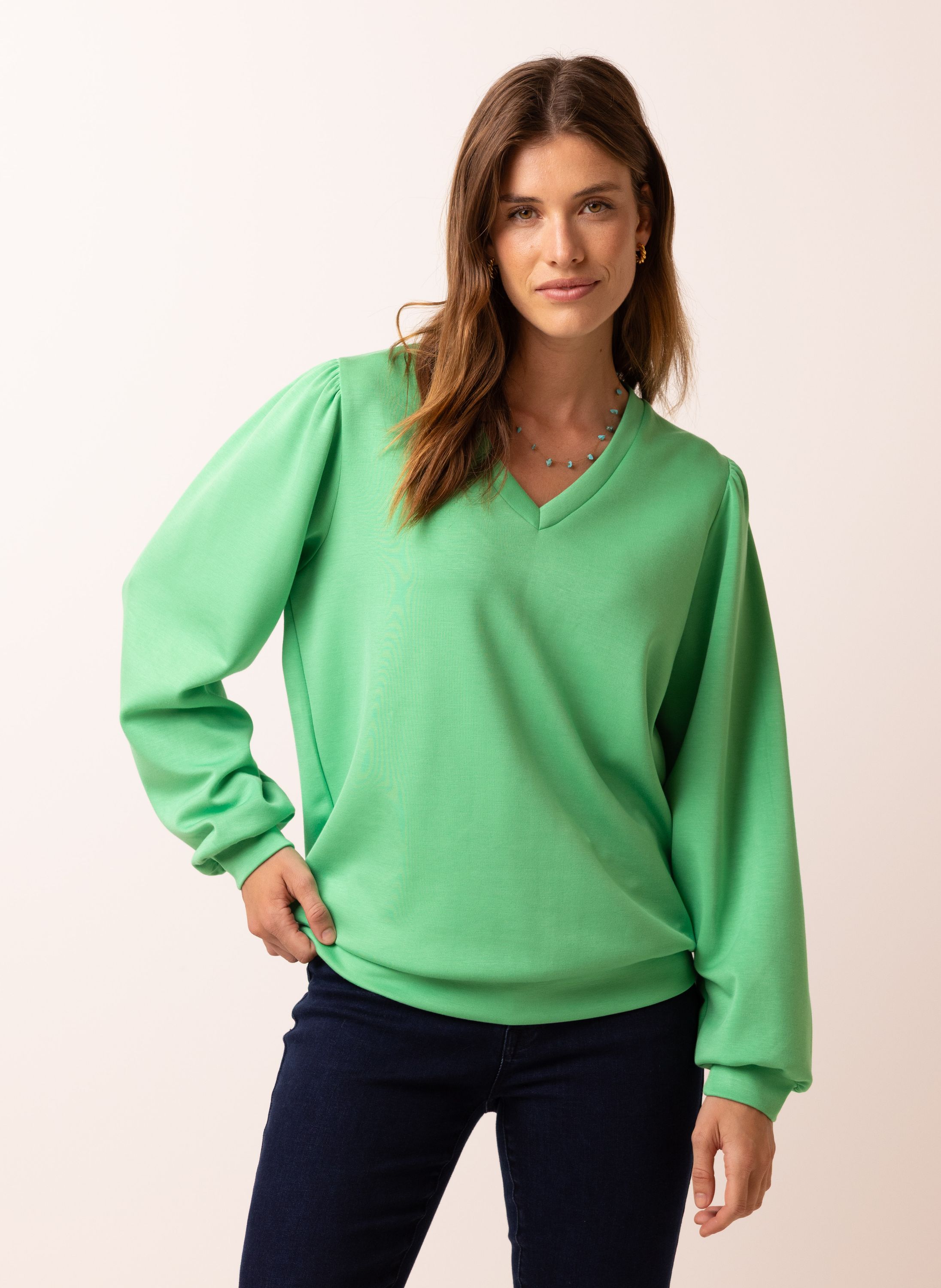 Valerie sweater lichtgroen