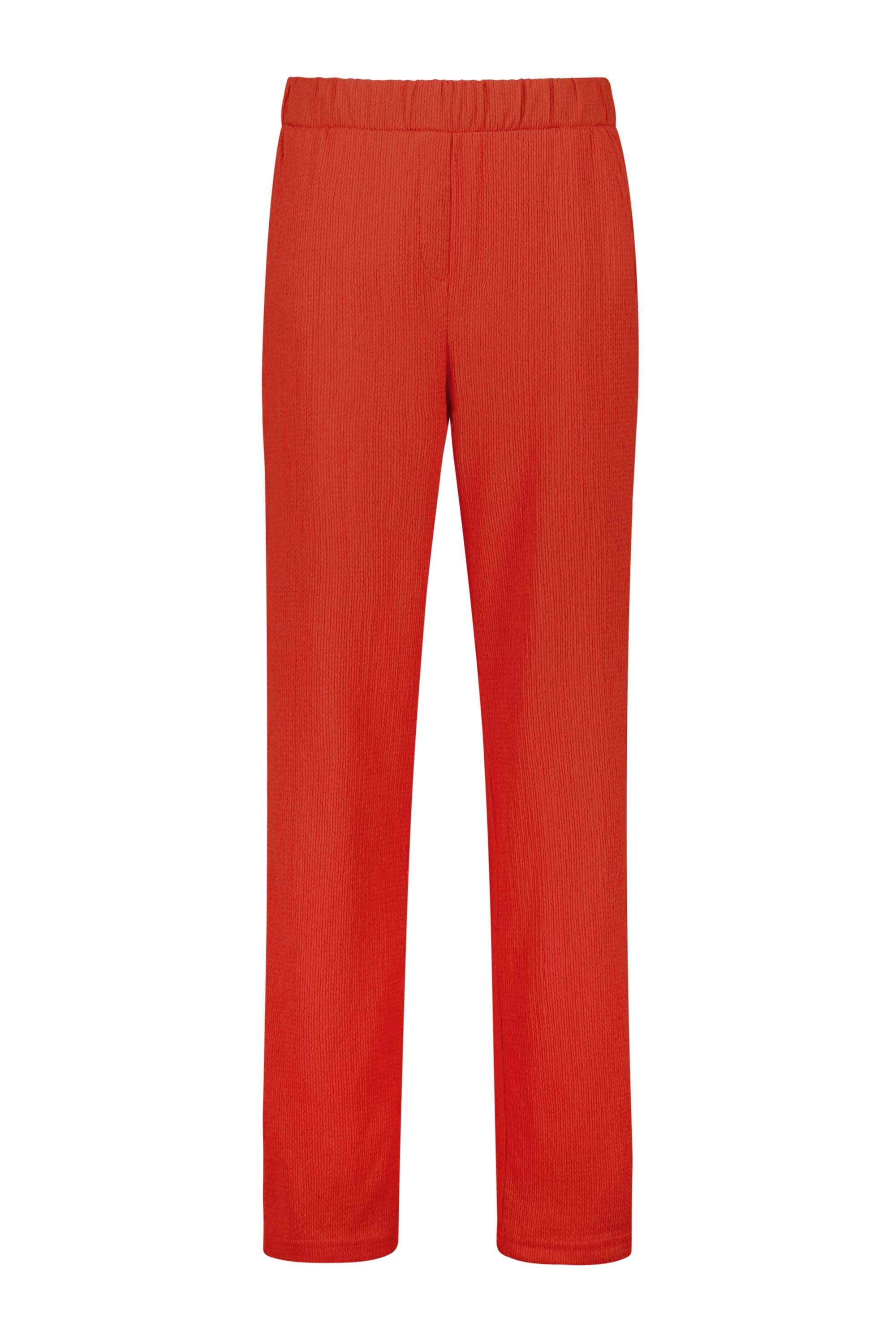 Norah Rode wijde broek met elastische tailleband red 217479-600-46