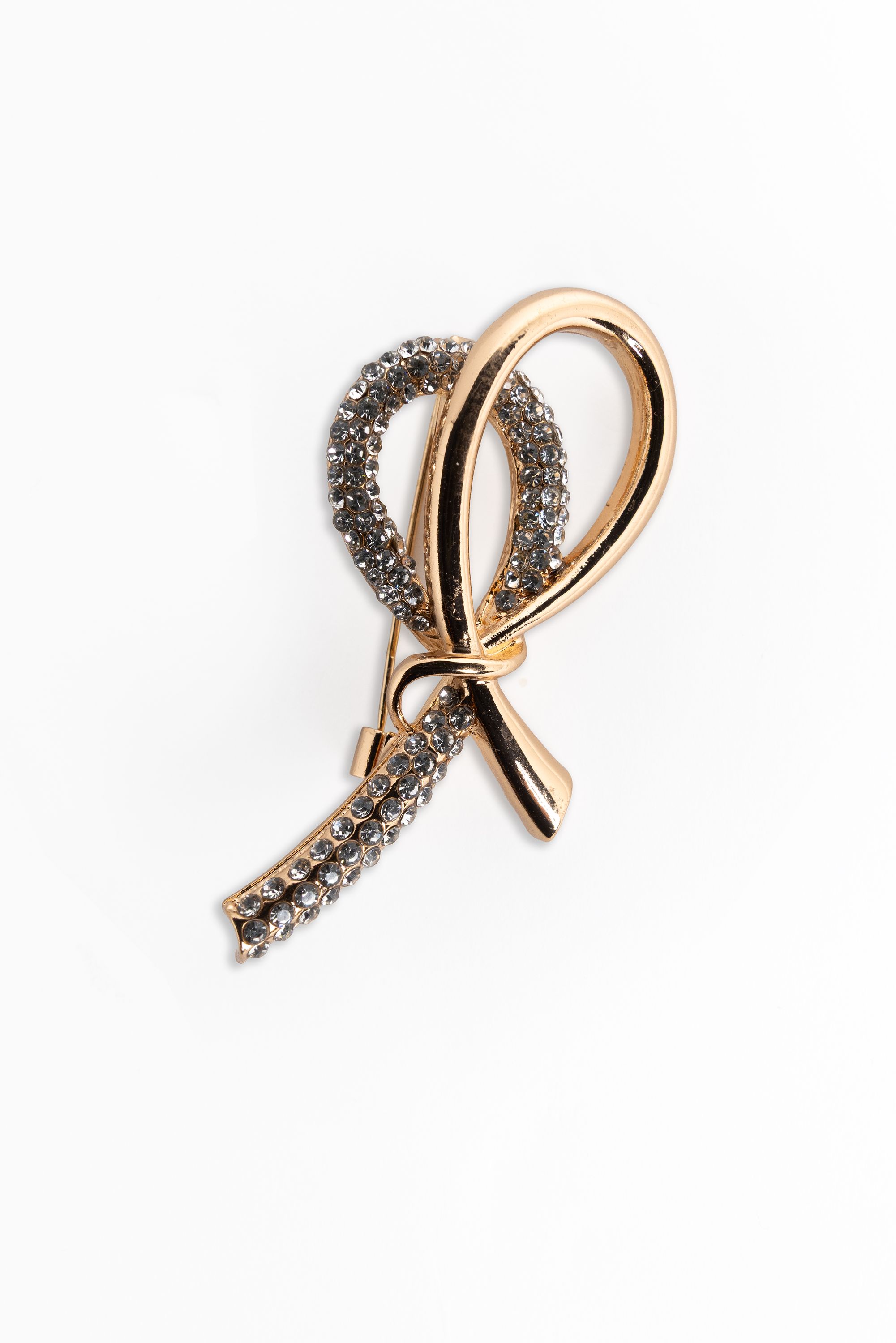 Norah Goudkleurige broche met sierlijke knoop gold 217488-199-ONE