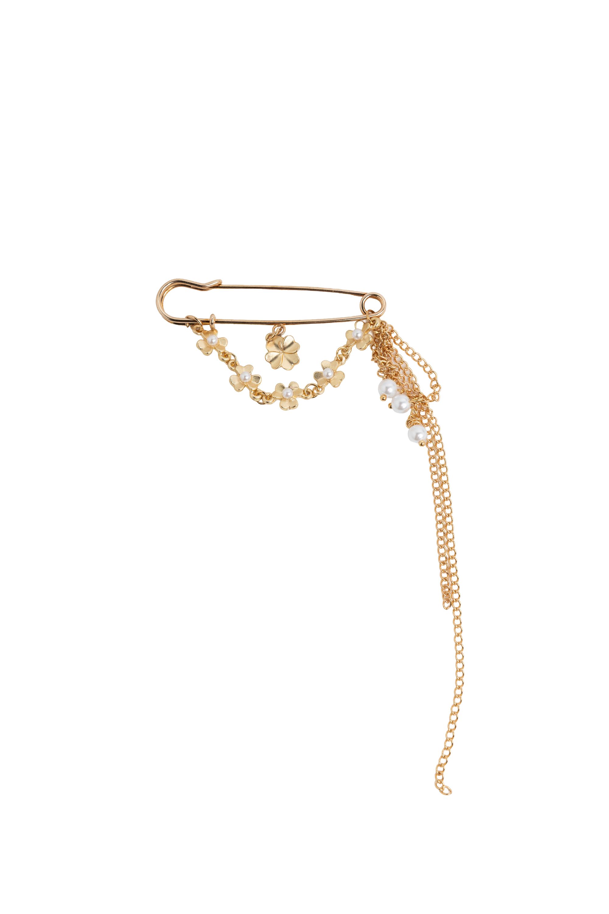 Norah Goudkleurige speldbroche met hangers gold 217491-199-ONE