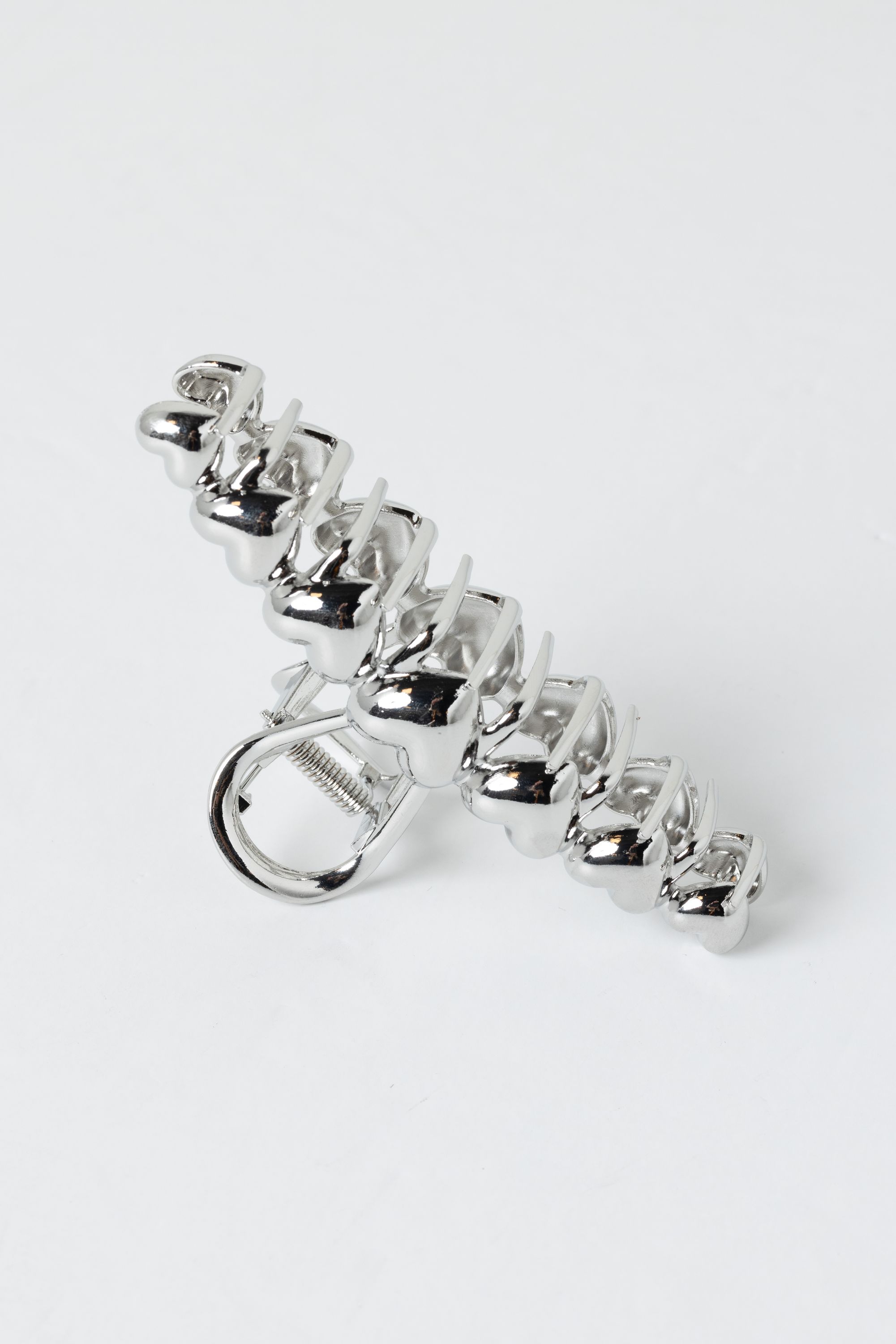 Norah Zilverkleurige haarclip hartjes silver 217495-099-ONE