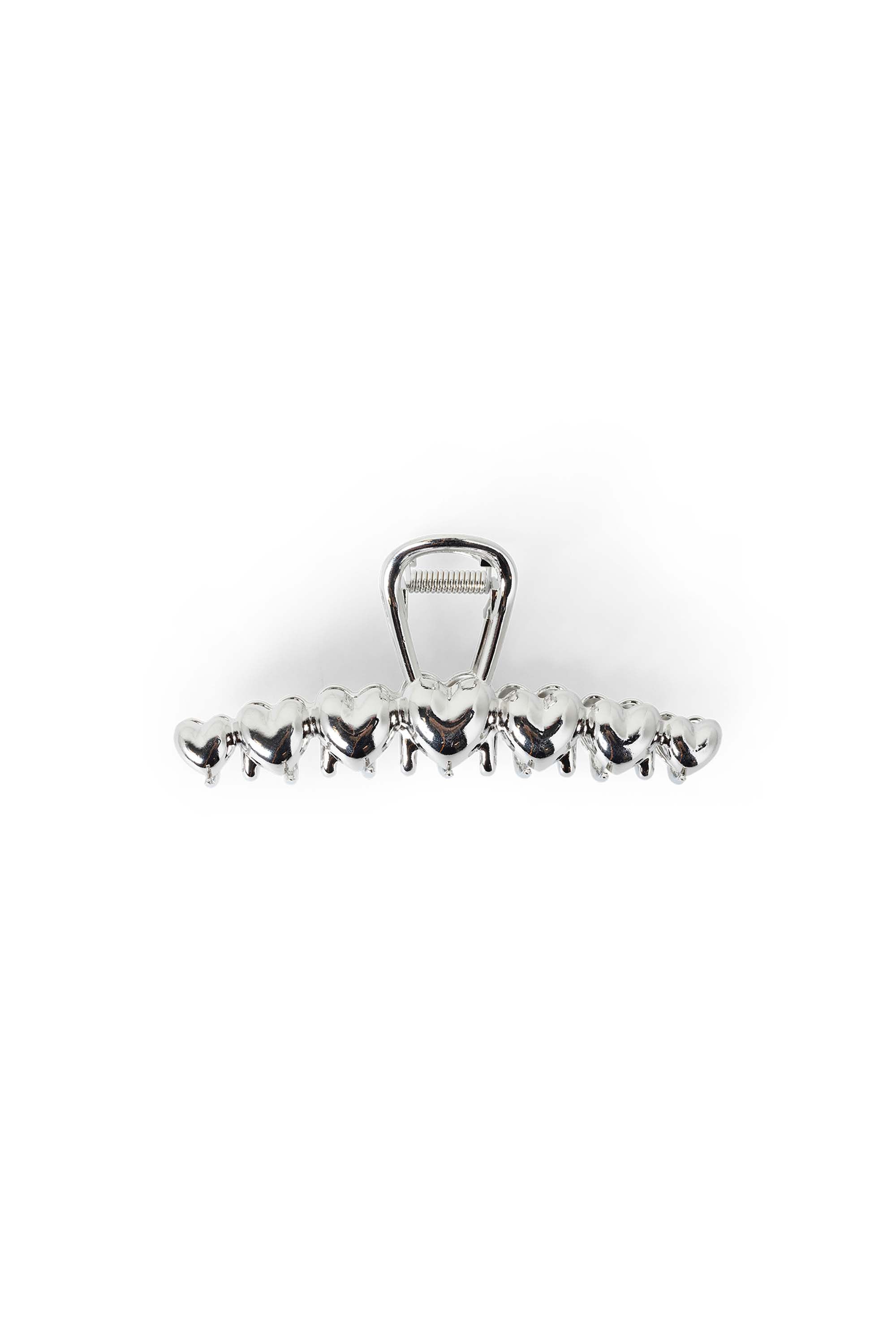 Norah Zilverkleurige haarclip hartjes silver 217495-099-ONE