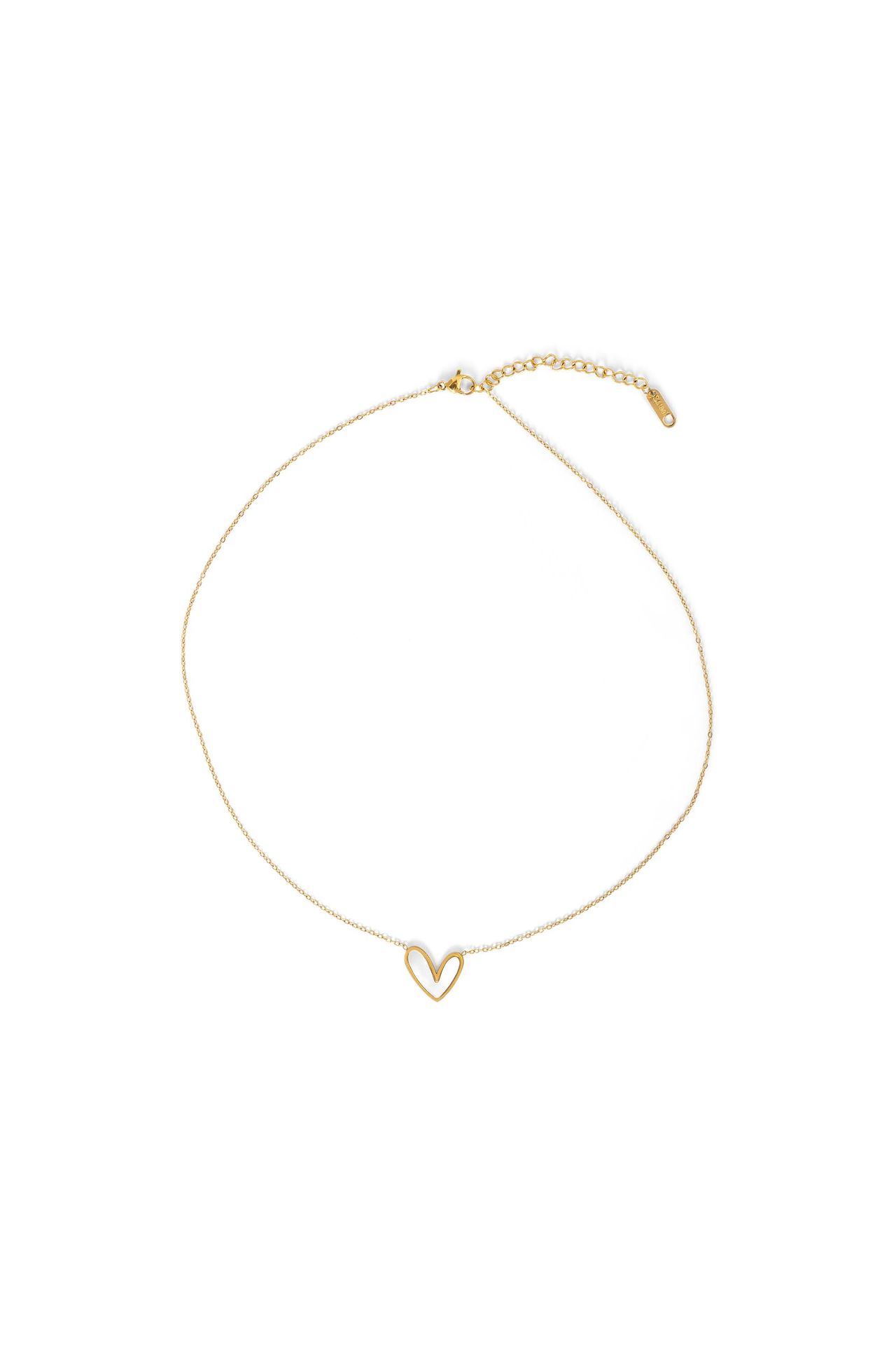 Norah Goudkleurige ketting met hartje gold multicolor 217498-198-ONE