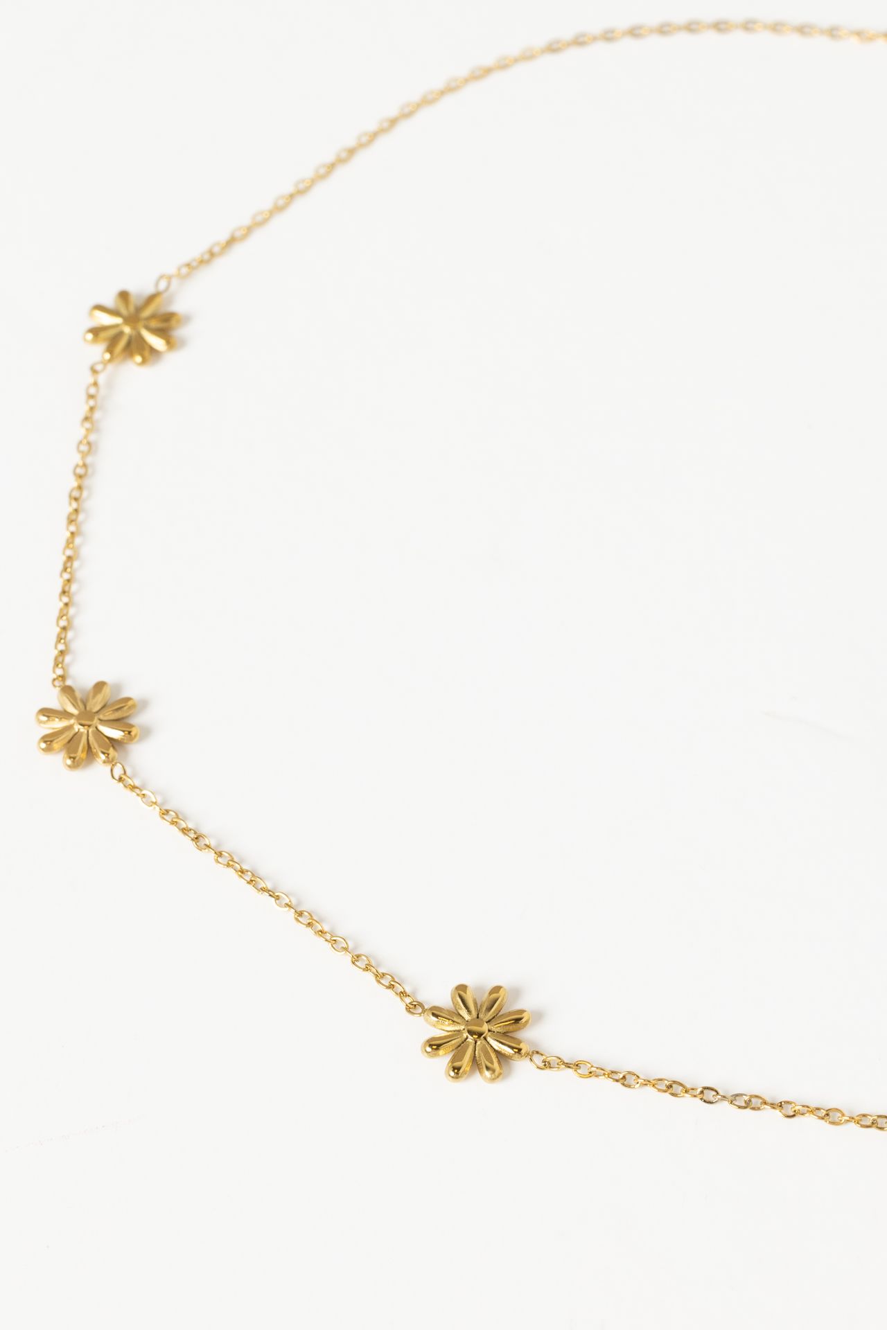 Norah Goudkleurige ketting met bloemen gold 217501-199-ONE