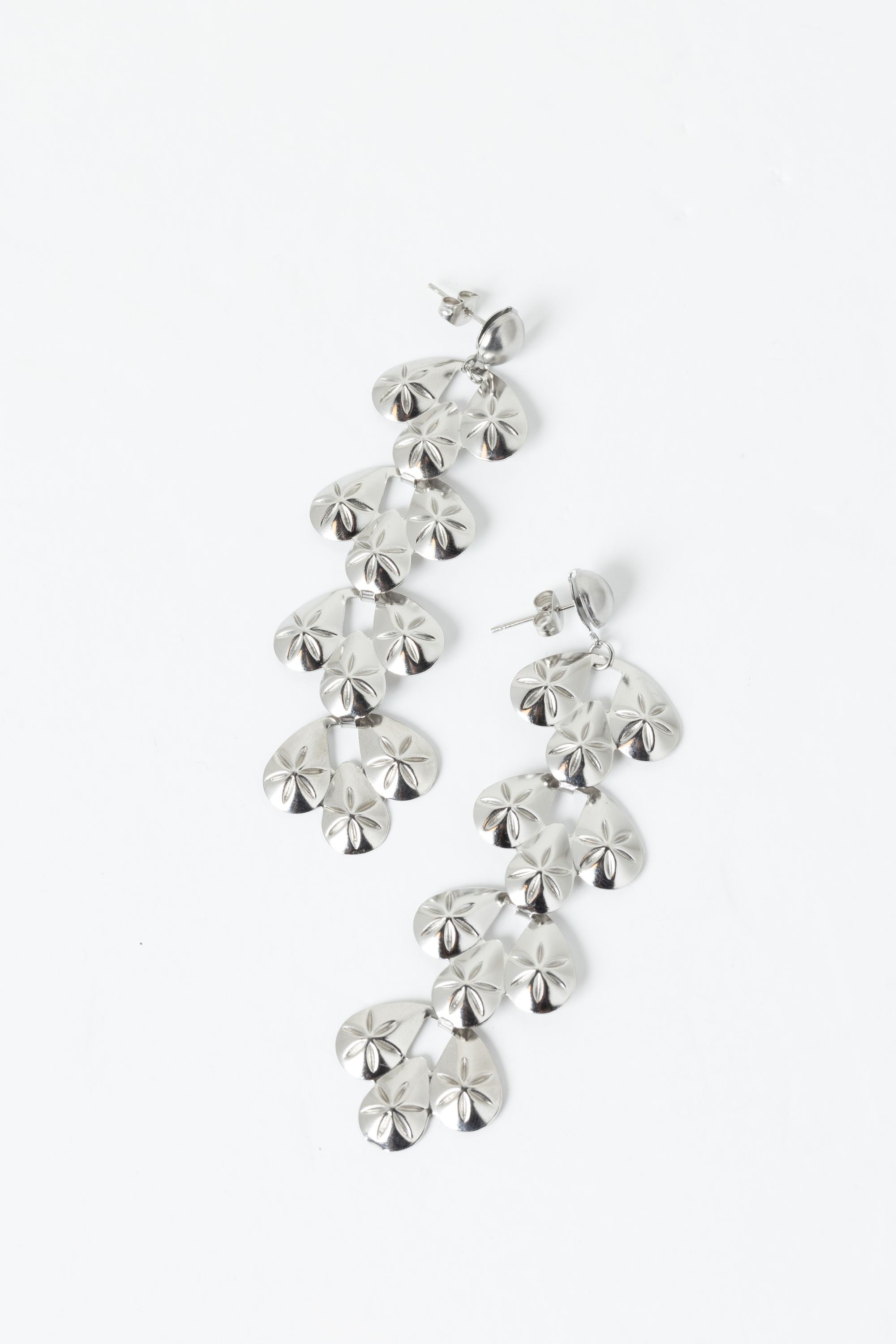 Norah Zilverkleurige oorbellen druppels silver 217510-099-ONE