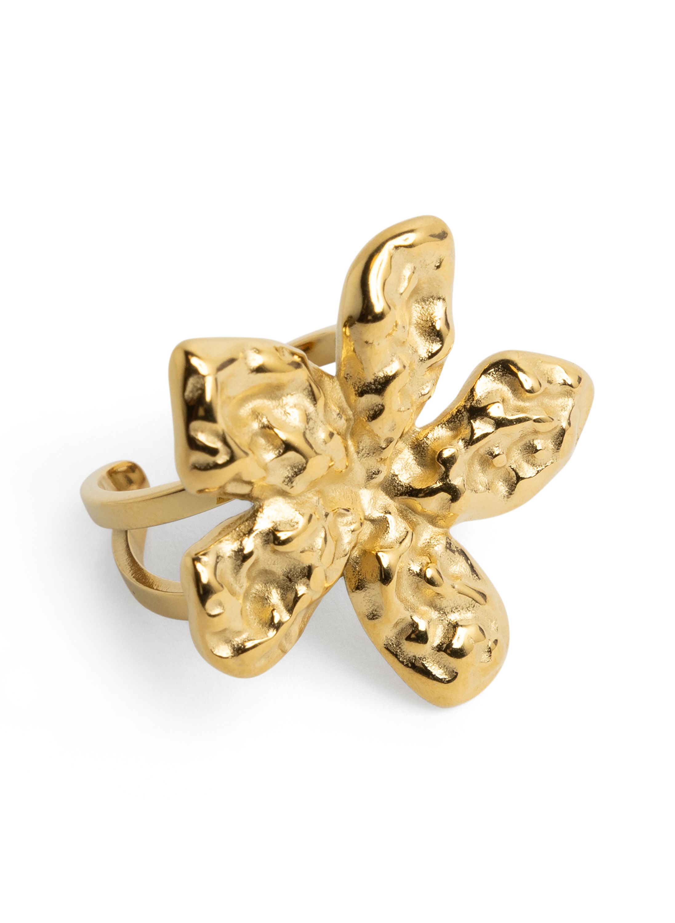 Norah Goudkleurige ring met bloem gold 217539-199-ONE