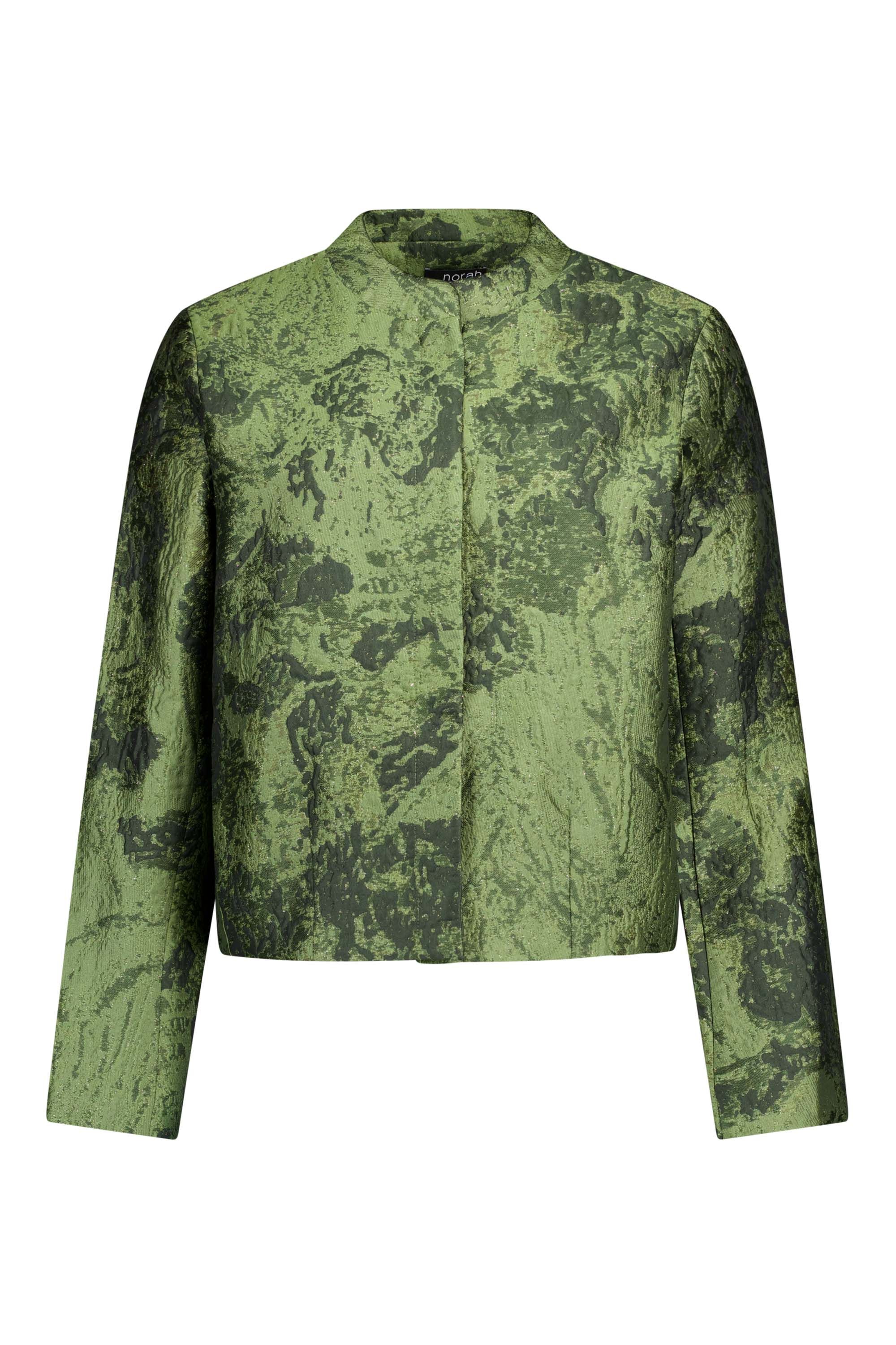 Norah Groen jasje met glans olive green multicolor 217548-592-34