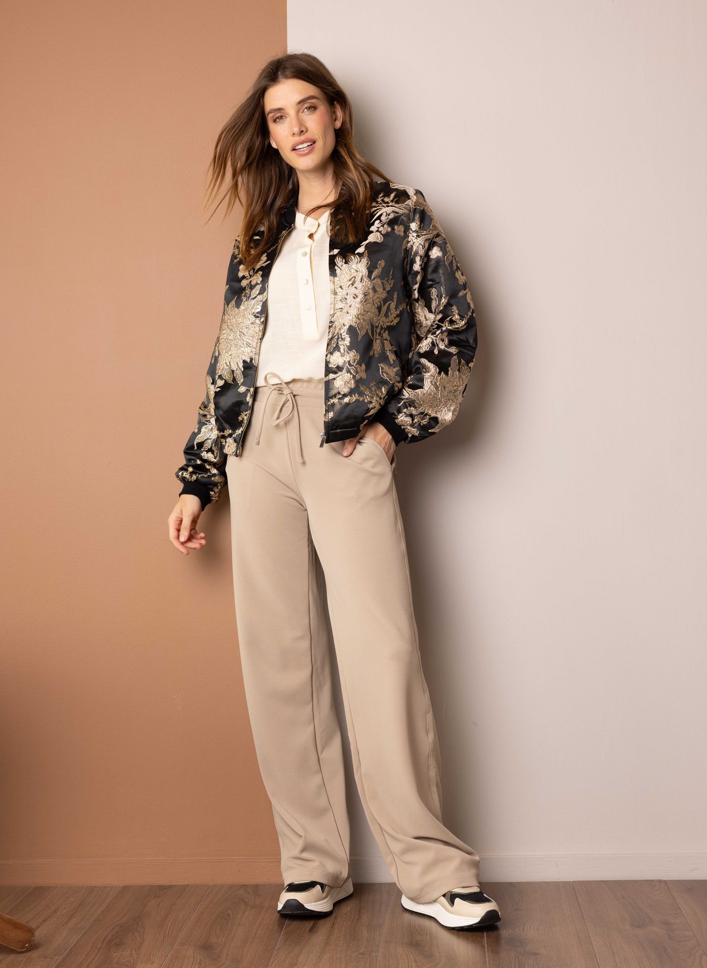 Norah Tracy broek | Lichtbruin  | L32 pebble stone 217550-055-48