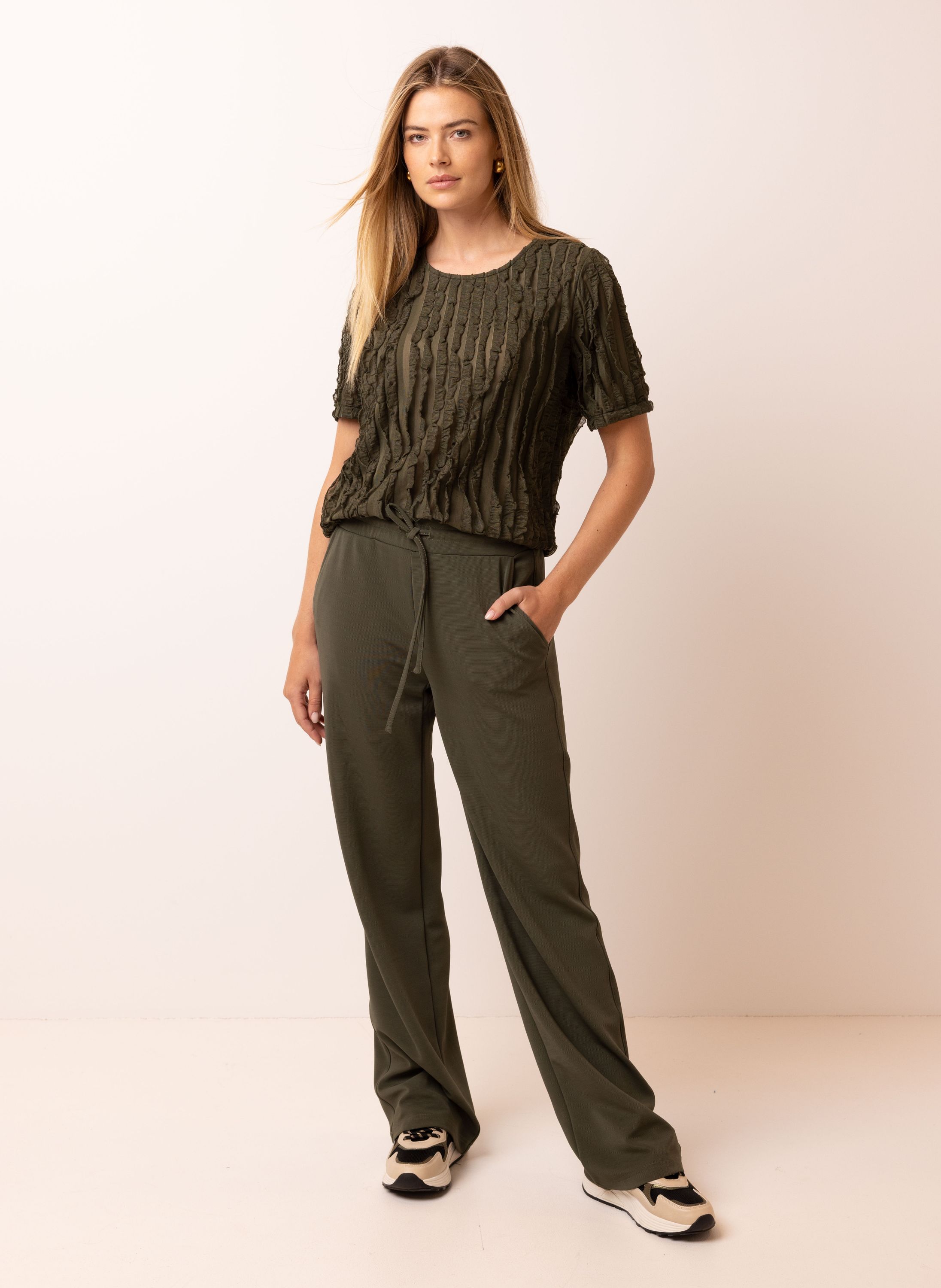 Tracy broek donkergroen | L32