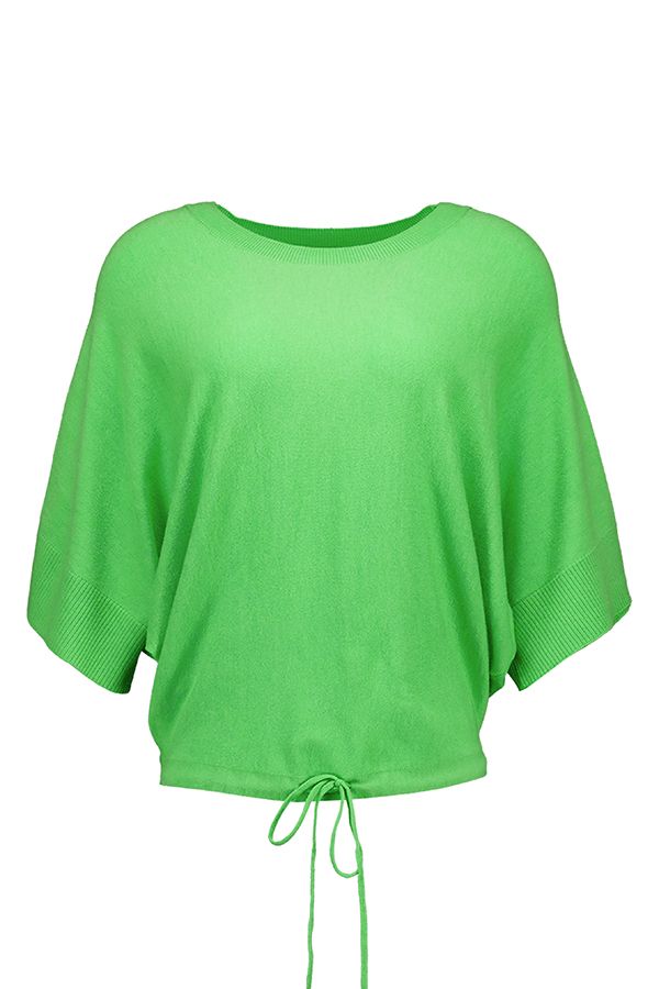 Norah Groene sweater met trekkoord neon green 217554-521-42-44