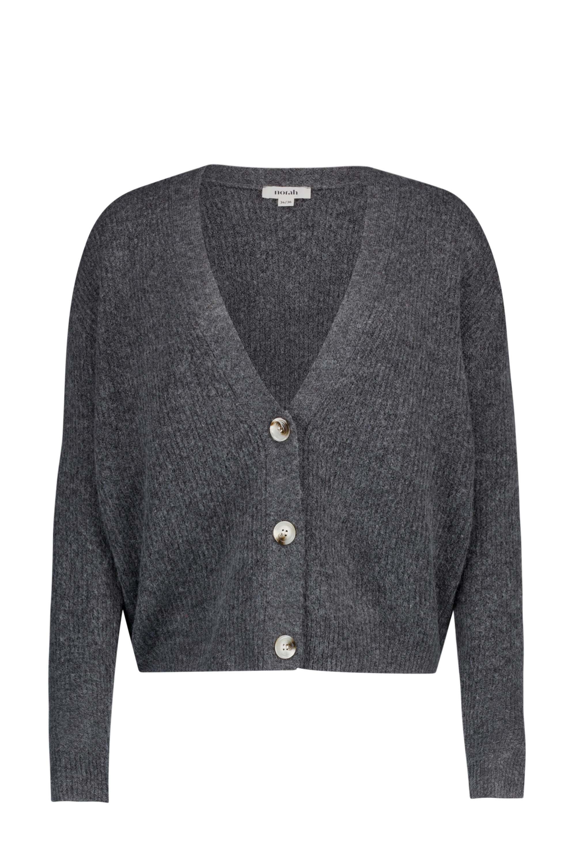 Norah Lichtgrijs vest met V-hals grey 217555-045-34-36