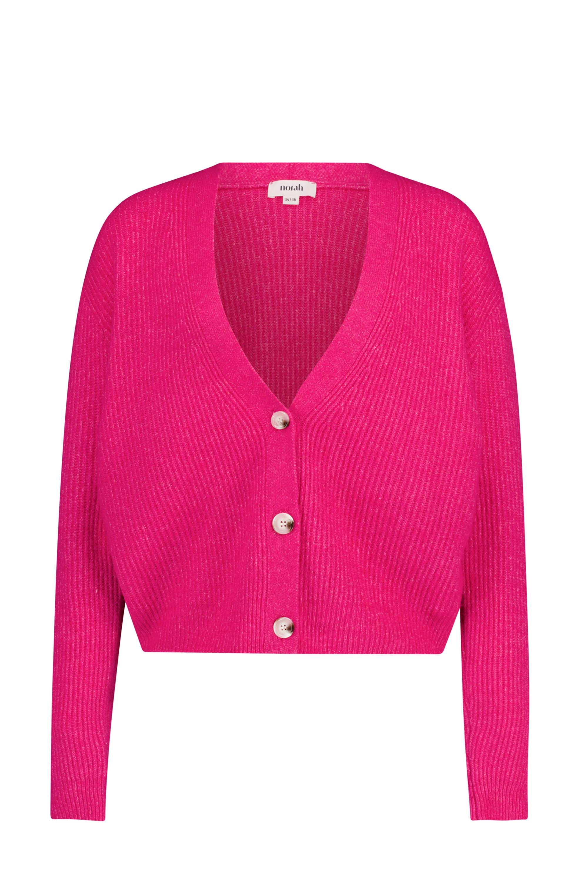 Norah Roze gebreid vest pink 217555-900-34-36 Norah Roze gebreid vest pink 217555-900-34-36