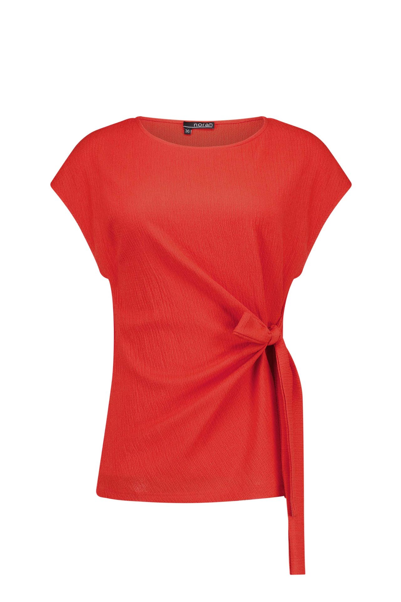 Norah Rode top met strikdetail red 217569-600-36