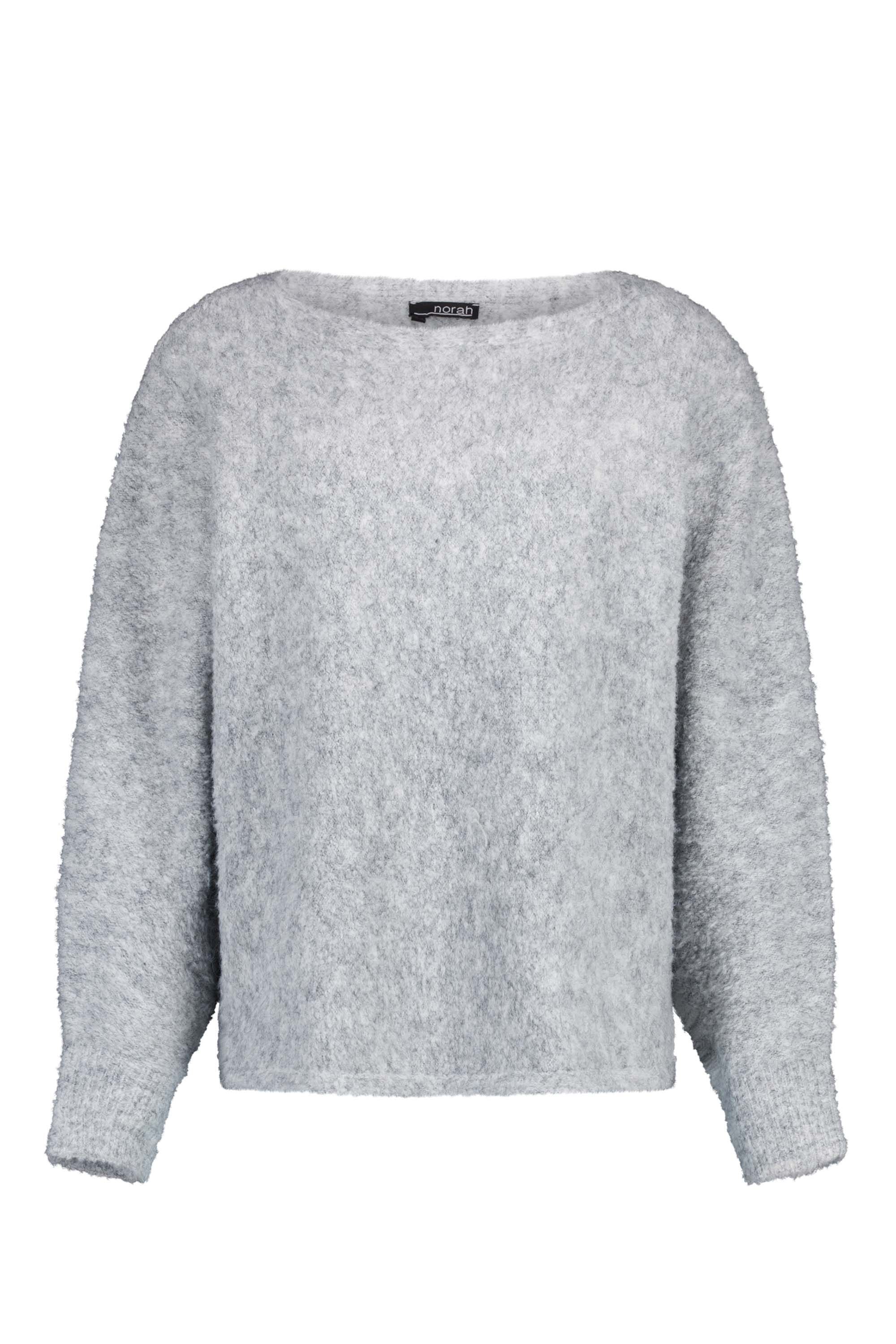Norah Grijze zachte trui grey melange 217574-050-38