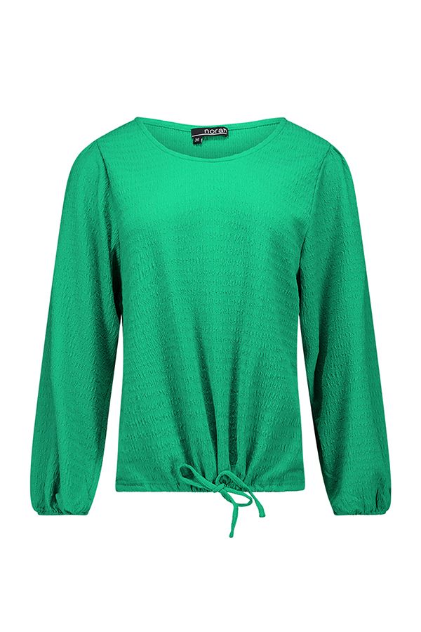 Norah Groene blouse met trekkoord apple green 217576-505-40