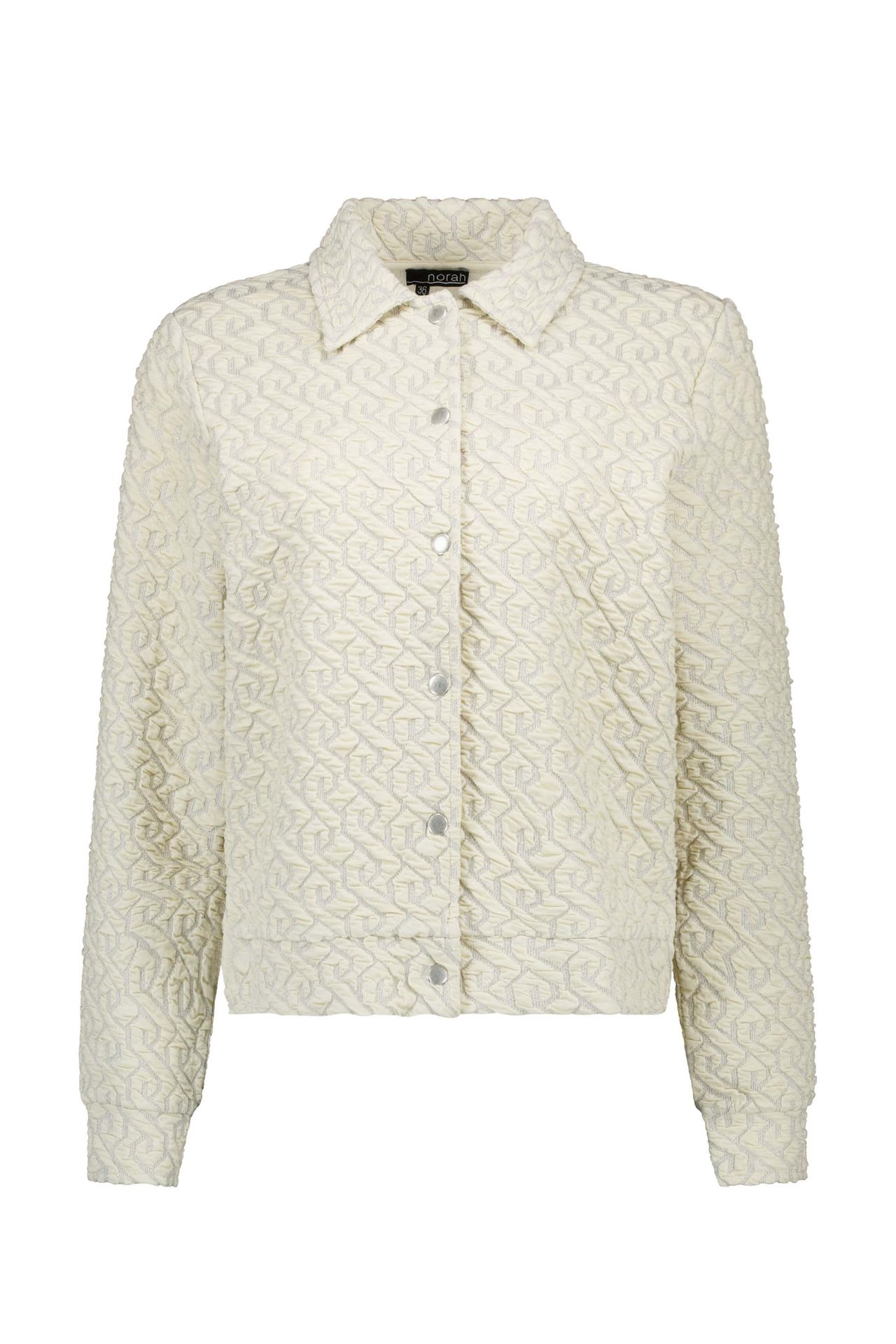 Norah Ecru jasje met structuur ecru multicolor 217582-122-34