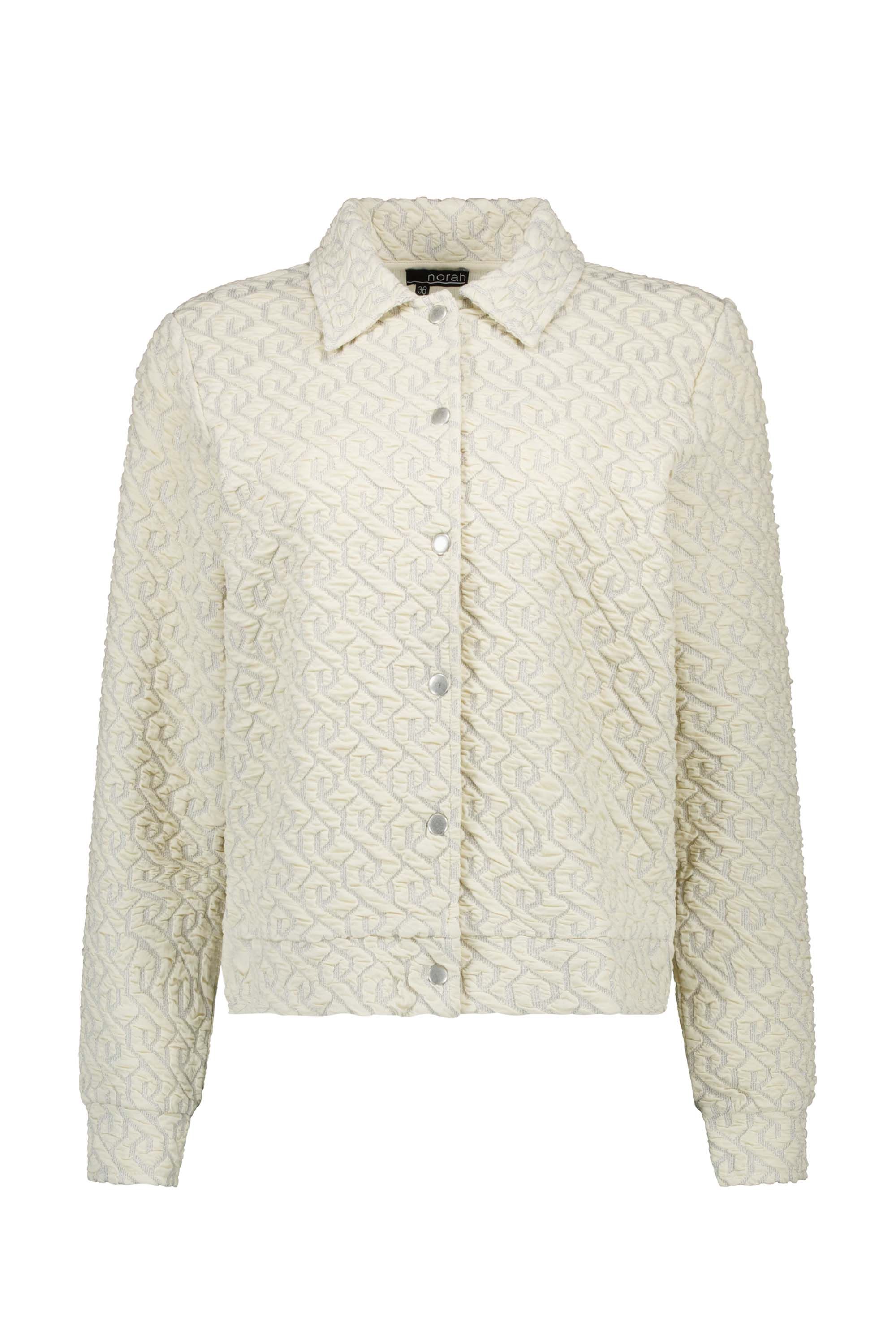 Norah Ecru jasje met structuur ecru multicolor 217582-122-46