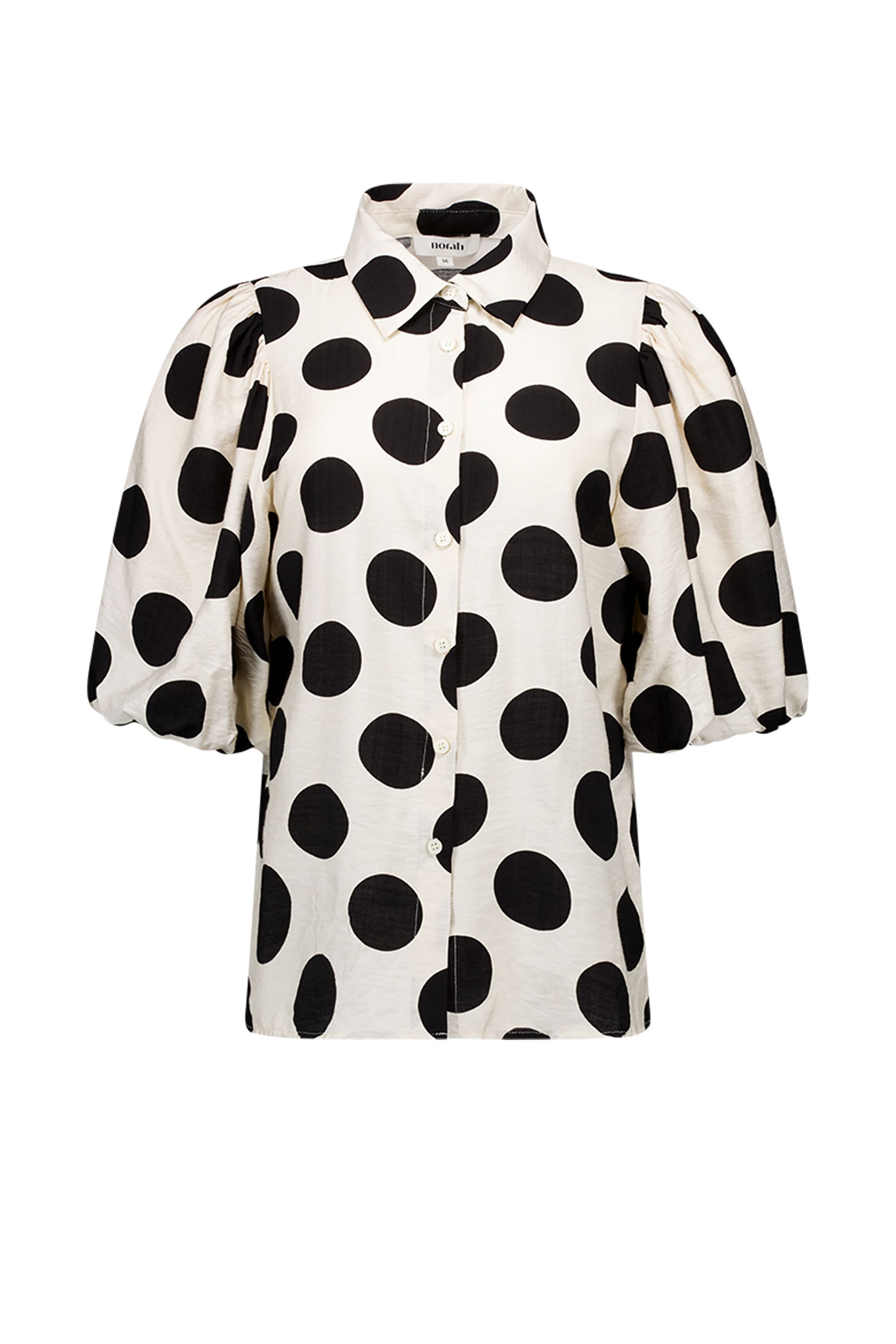 Norah Ecru blouse met polkadots ecru/black 217590-170-44