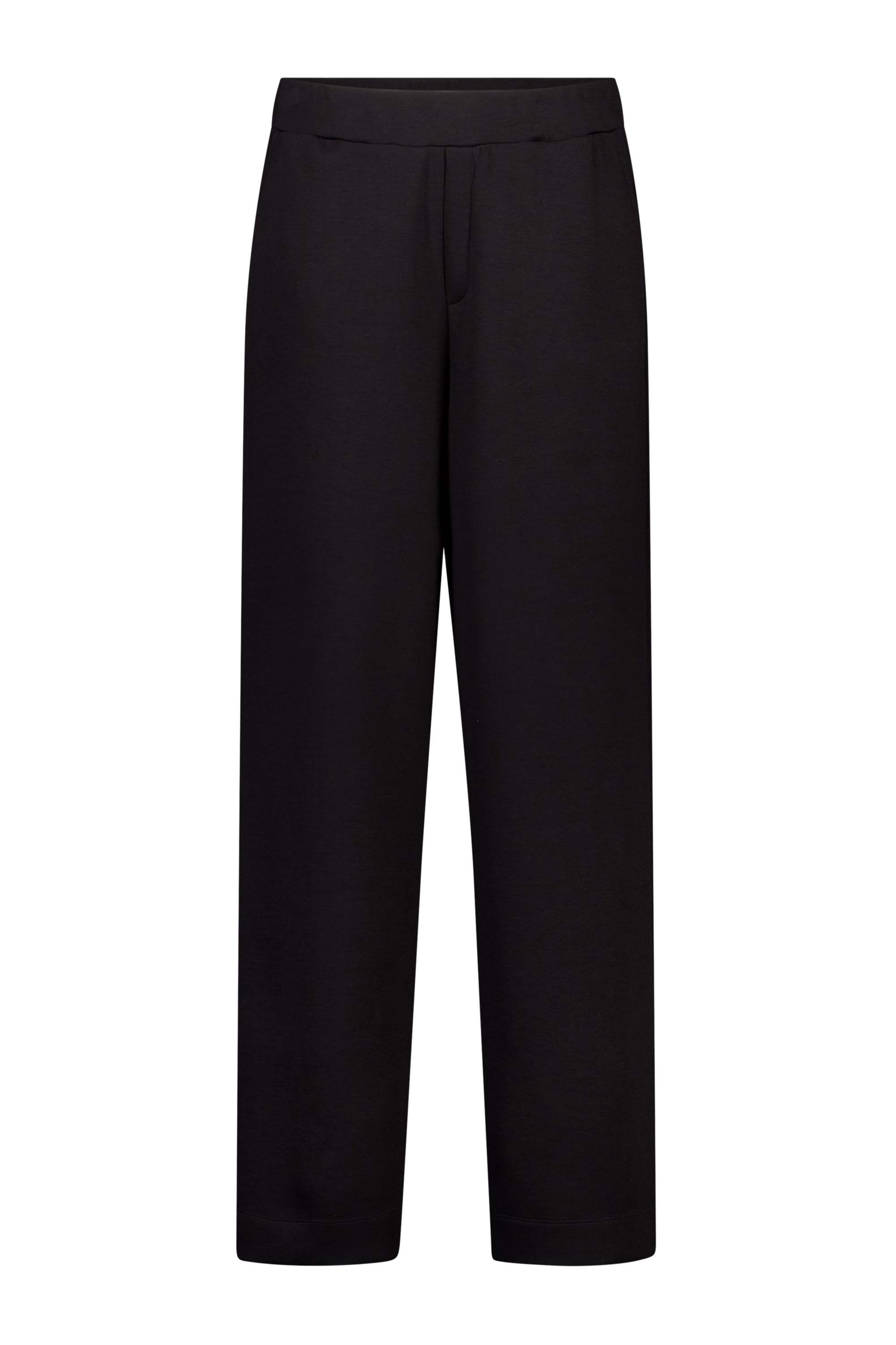 Norah Zwarte rechte broek met elastische tailleband black 217591-001-42