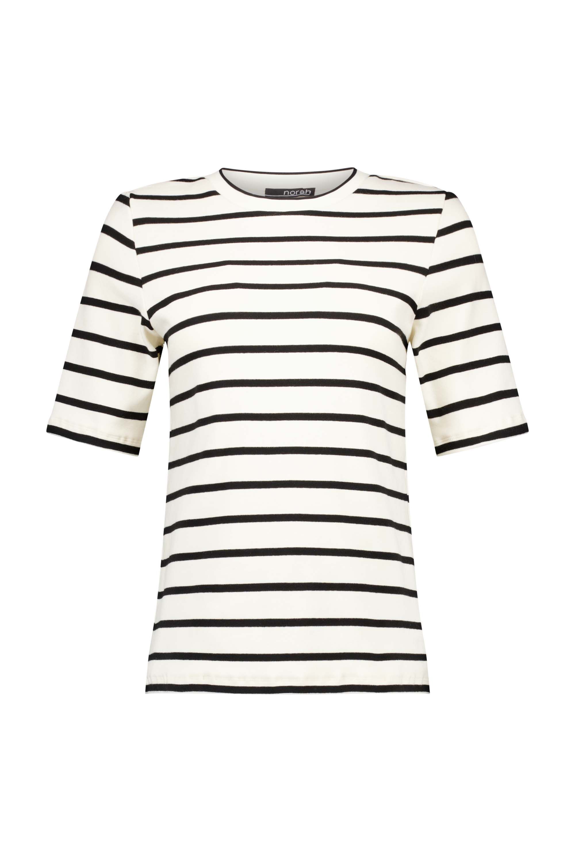 Norah Gestreept ecru/zwart shirt ecru/black 217596-170-36