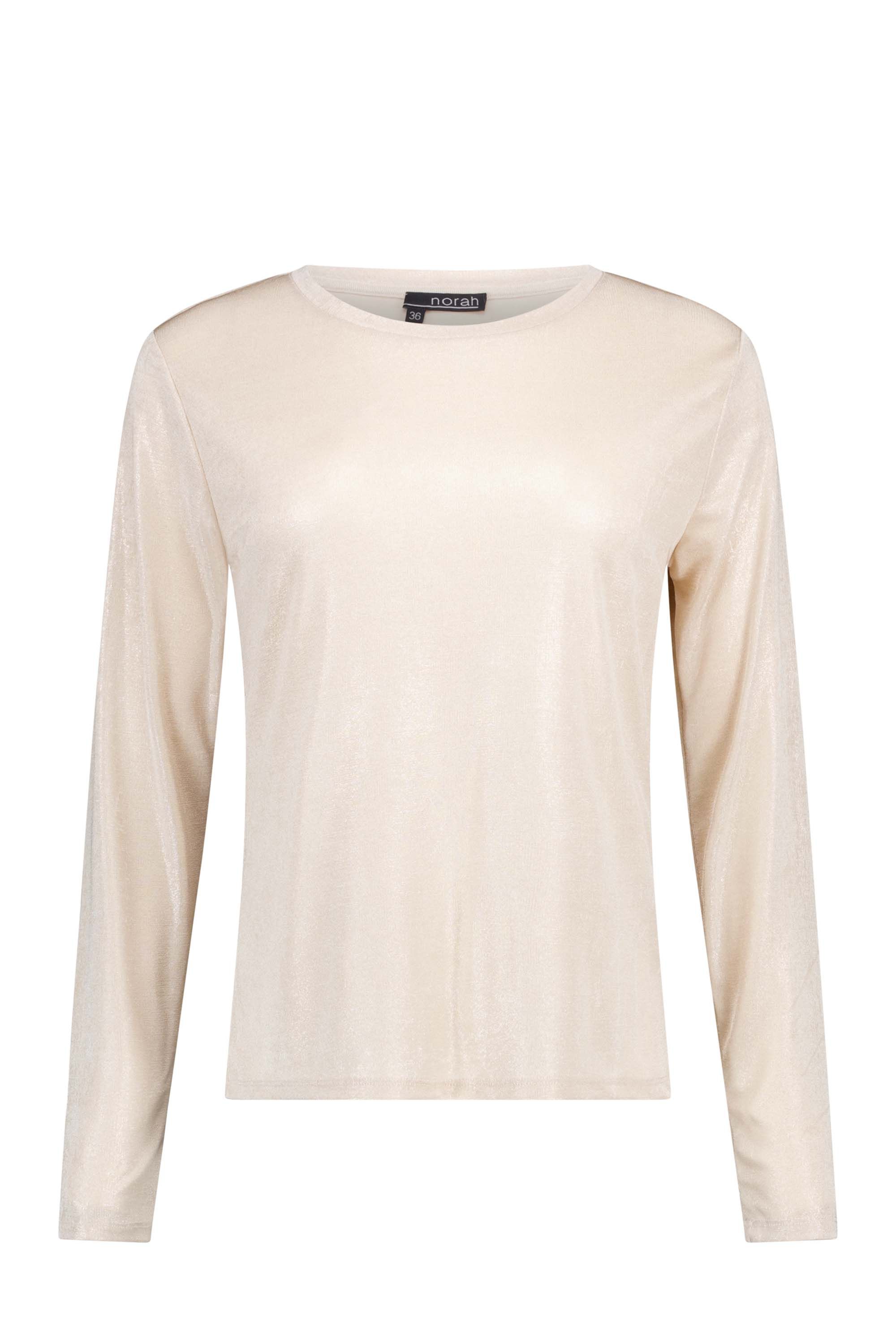 Norah Champagnekleurig shirt met glans champagne 217598-103-48