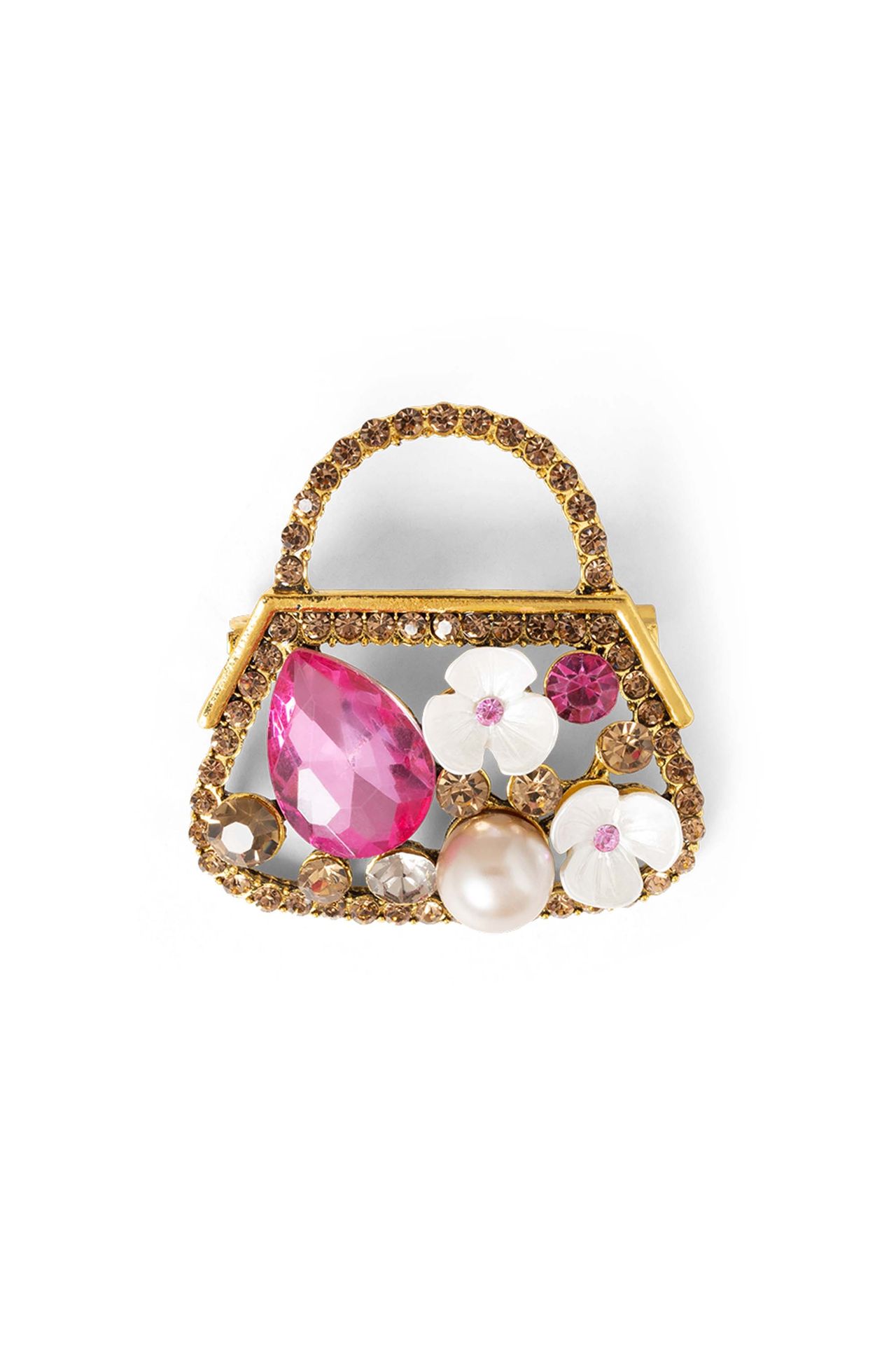 Norah Broche roze tasje gold multicolor 217601-198-ONE