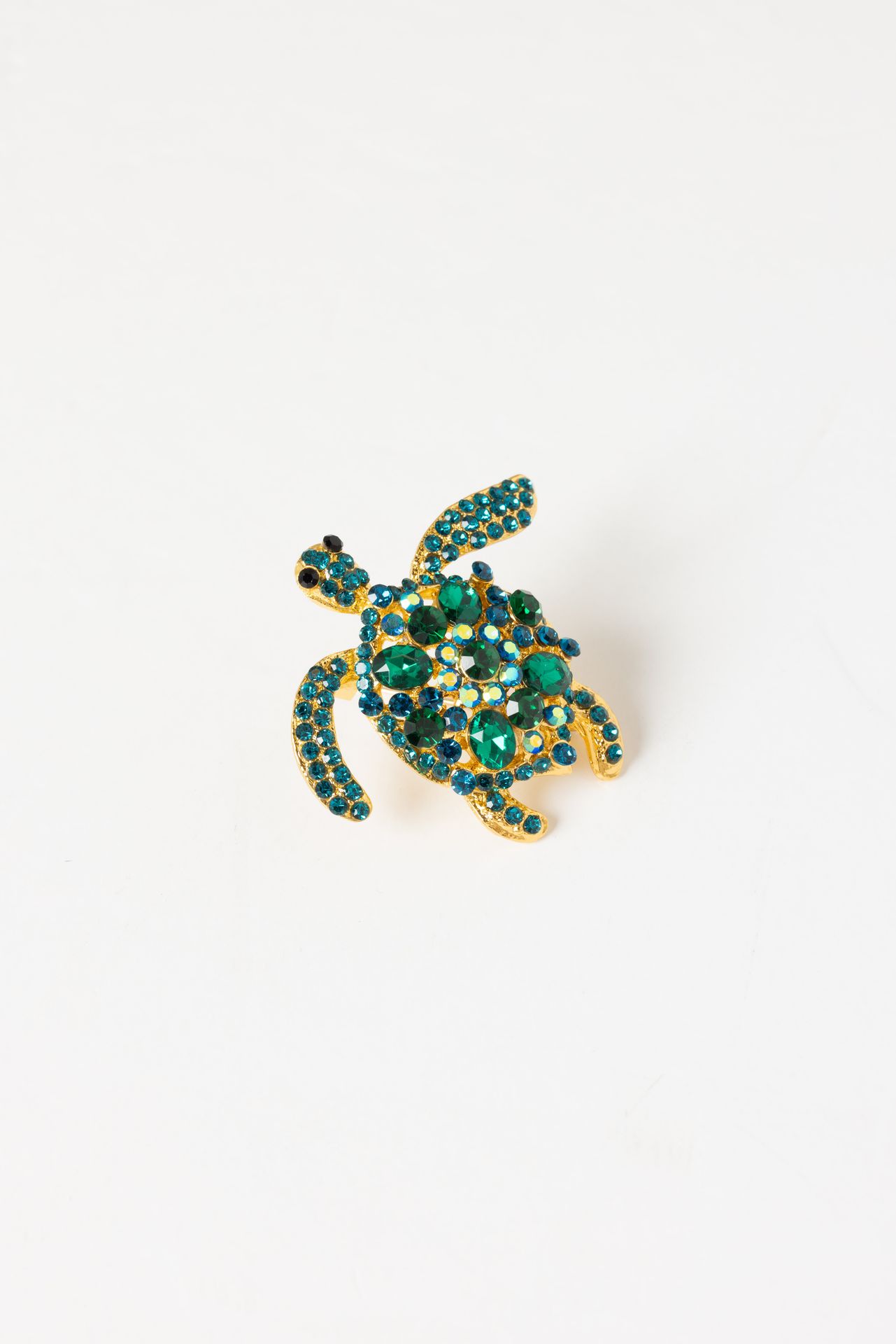 Norah Broche groene schildpad gold multicolor 217604-198-ONE