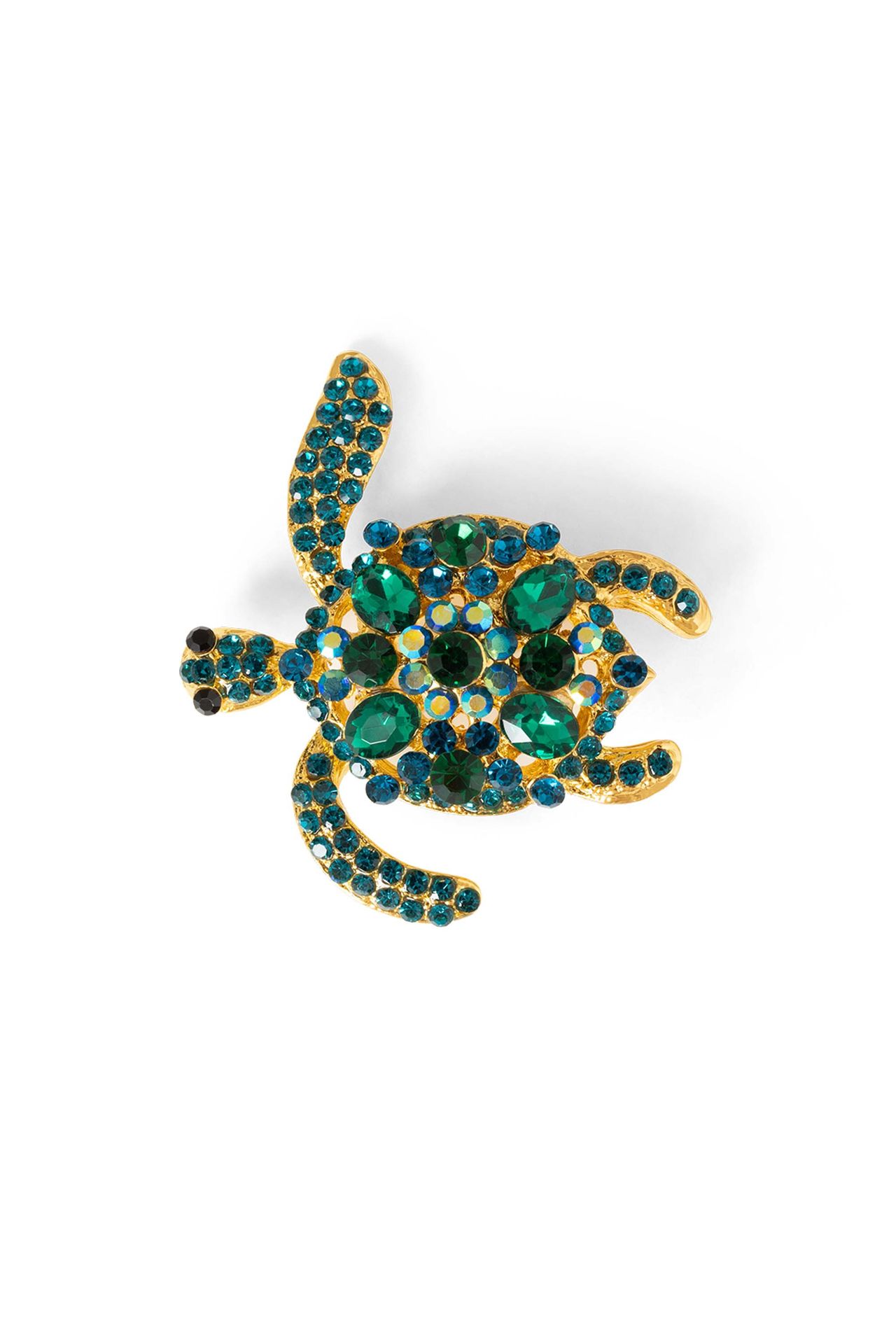 Norah Broche groene schildpad gold multicolor 217604-198-ONE