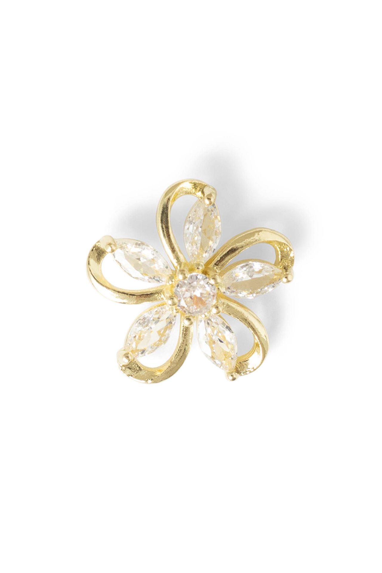 Norah Broche goudkleurige bloem gold multicolor 217605-198-ONE