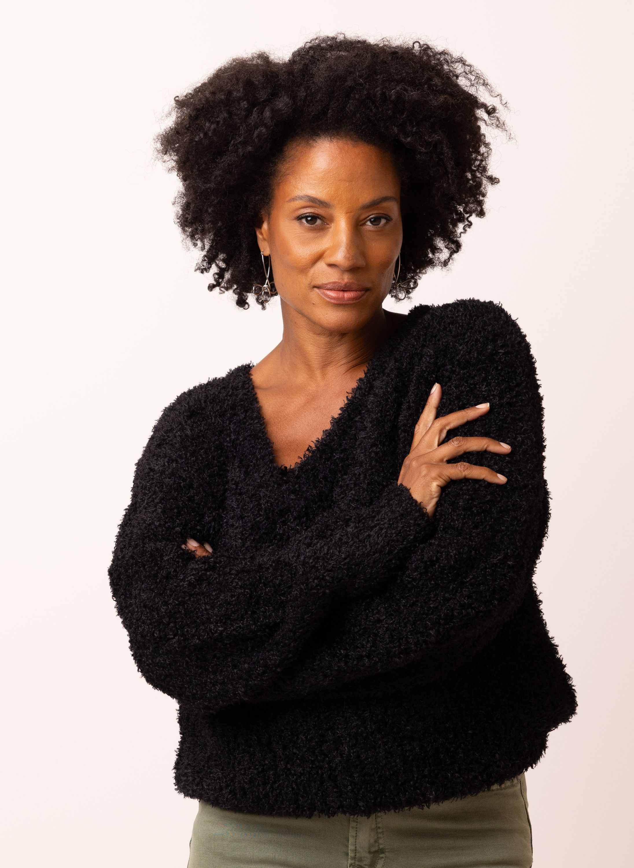 Norah Zwarte gebreide trui van een zachte stof black 217615-001-38